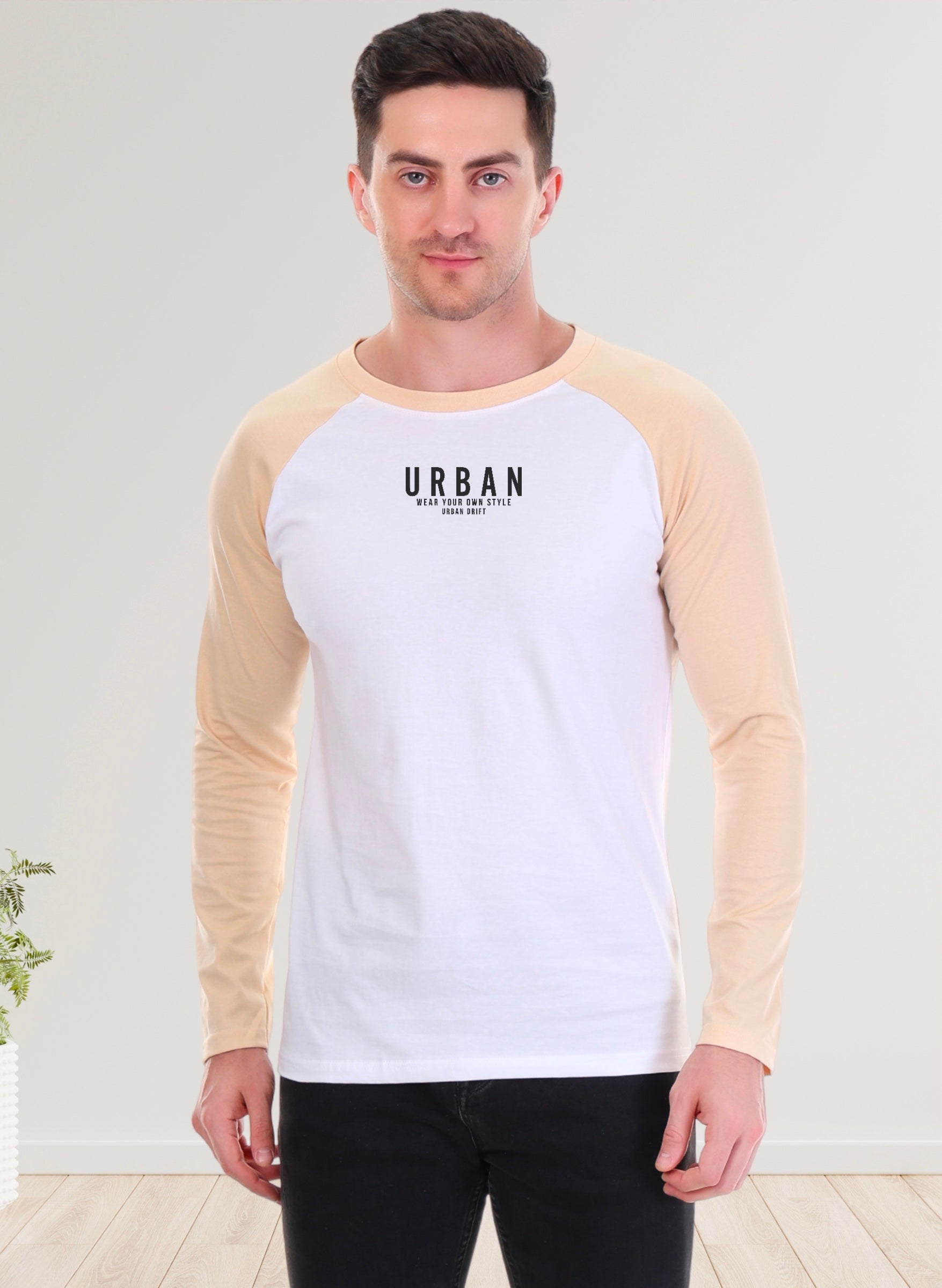 Sandal-White Full Sleeve T-Shirt