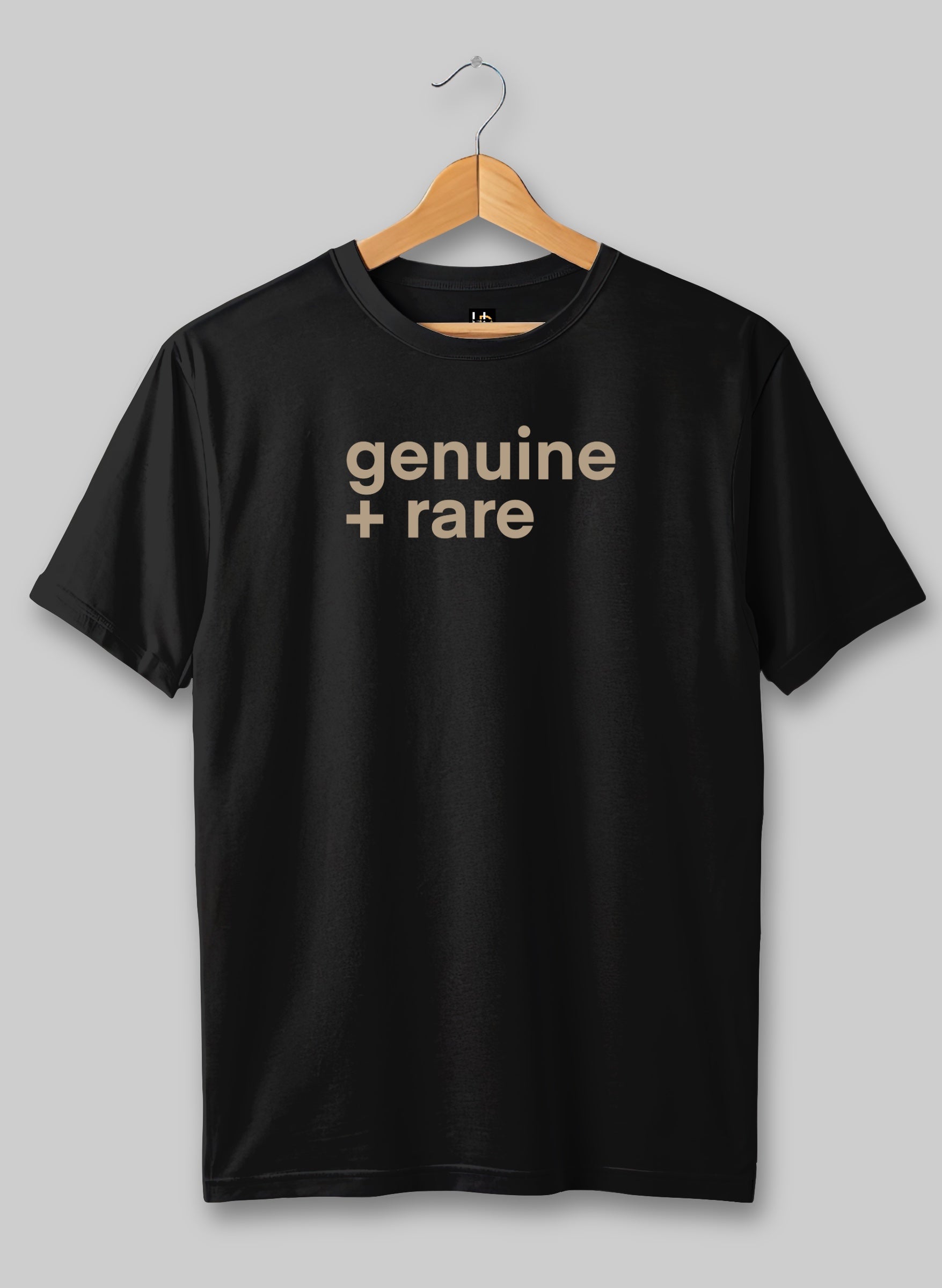 Genuine + Rare Black Half Sleeve T-Shirt