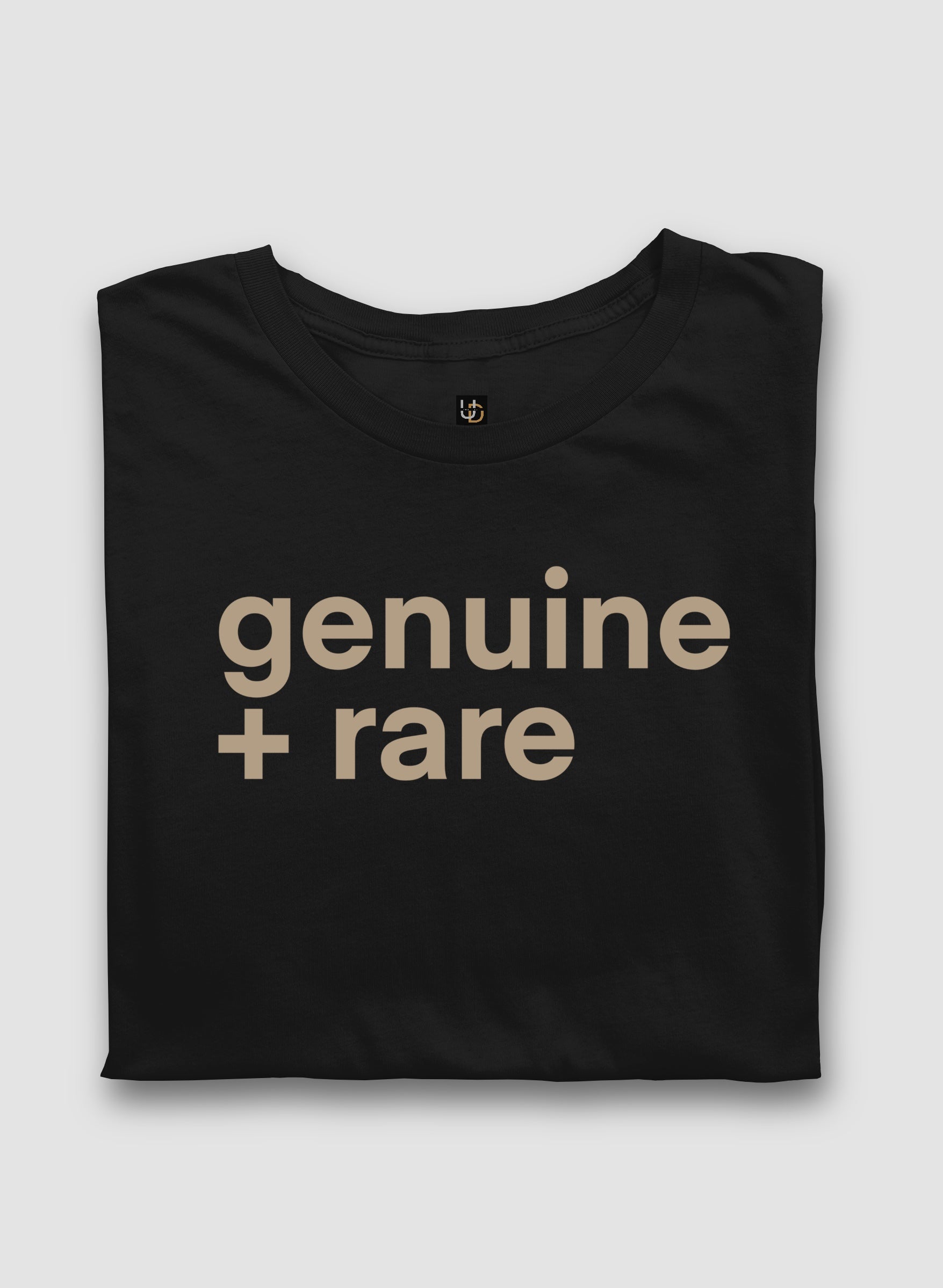 Genuine + Rare Black Half Sleeve T-Shirt