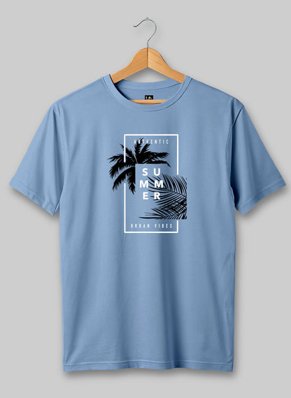 Summer Sky Blue Half Sleeve T-Shirt