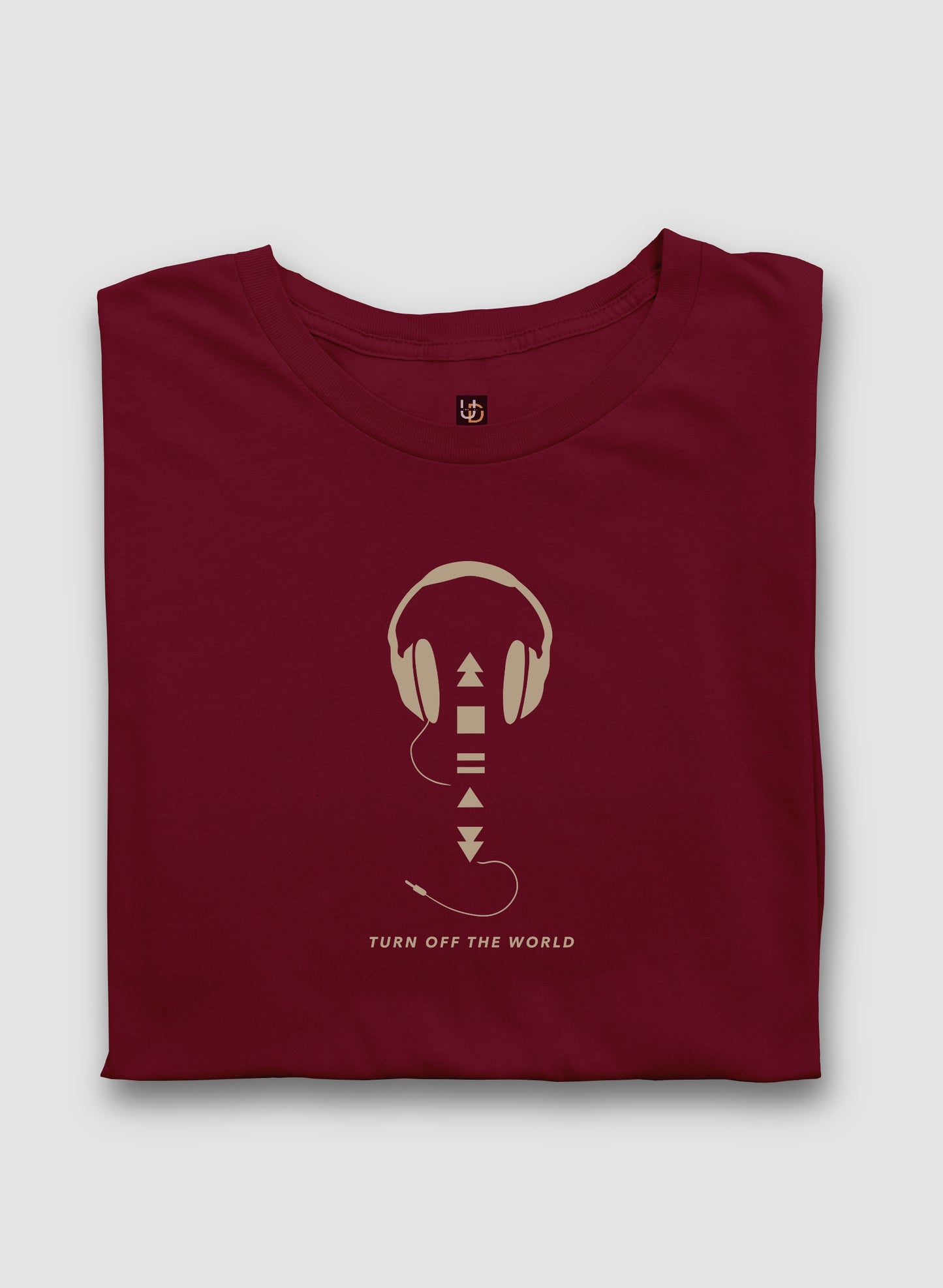 Turn Off the World Red Half Sleeve T-Shirt