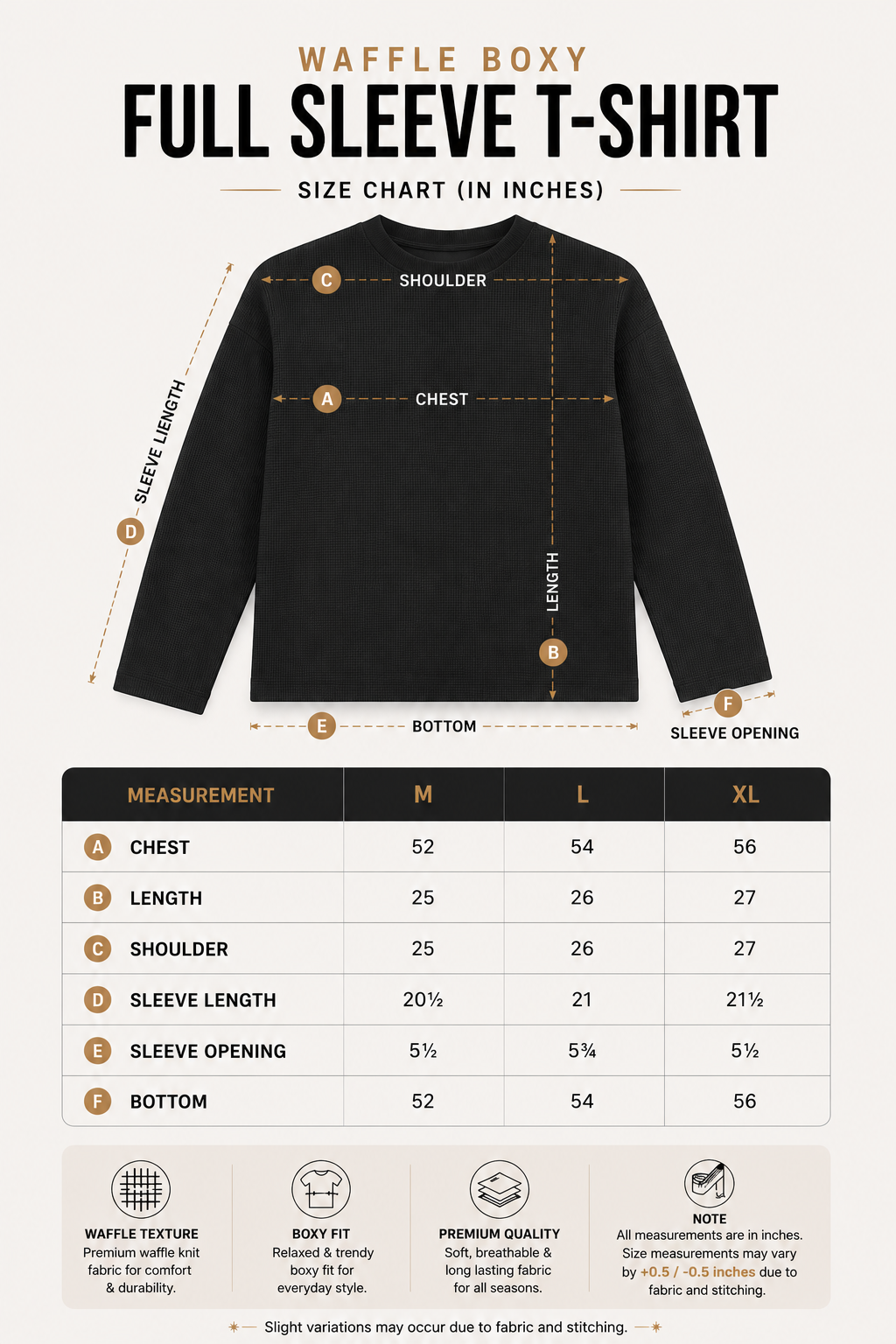 Faith before Fear Textured Waffle Tee - Boxy Fit