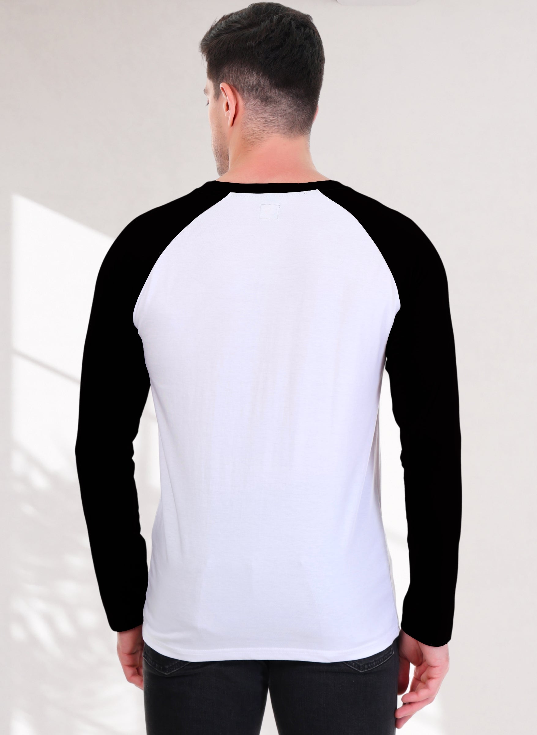 Black-White Full Sleeve T-Shirt