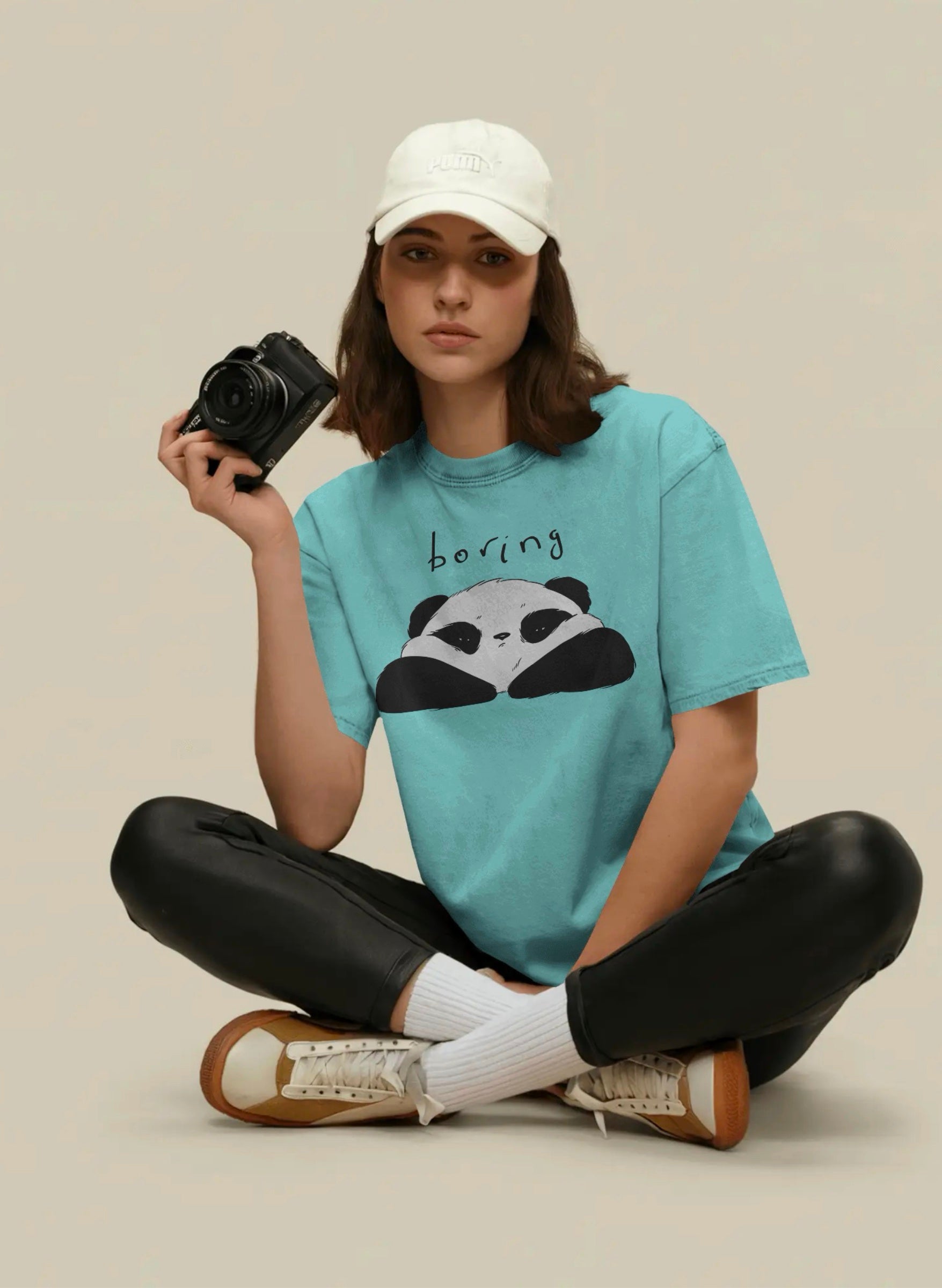 Boring Panda Oversized T-shirt