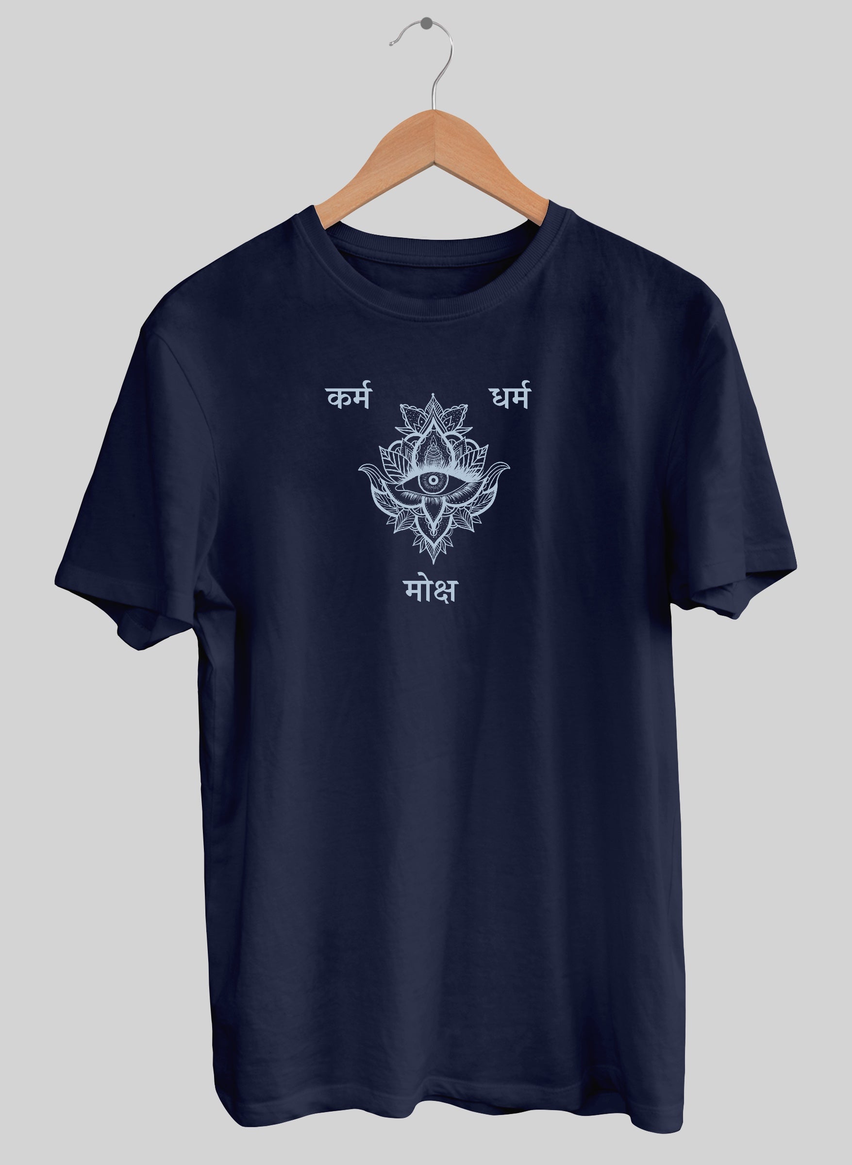 Karm Dharm Moksh Half Sleeve T-Shirt