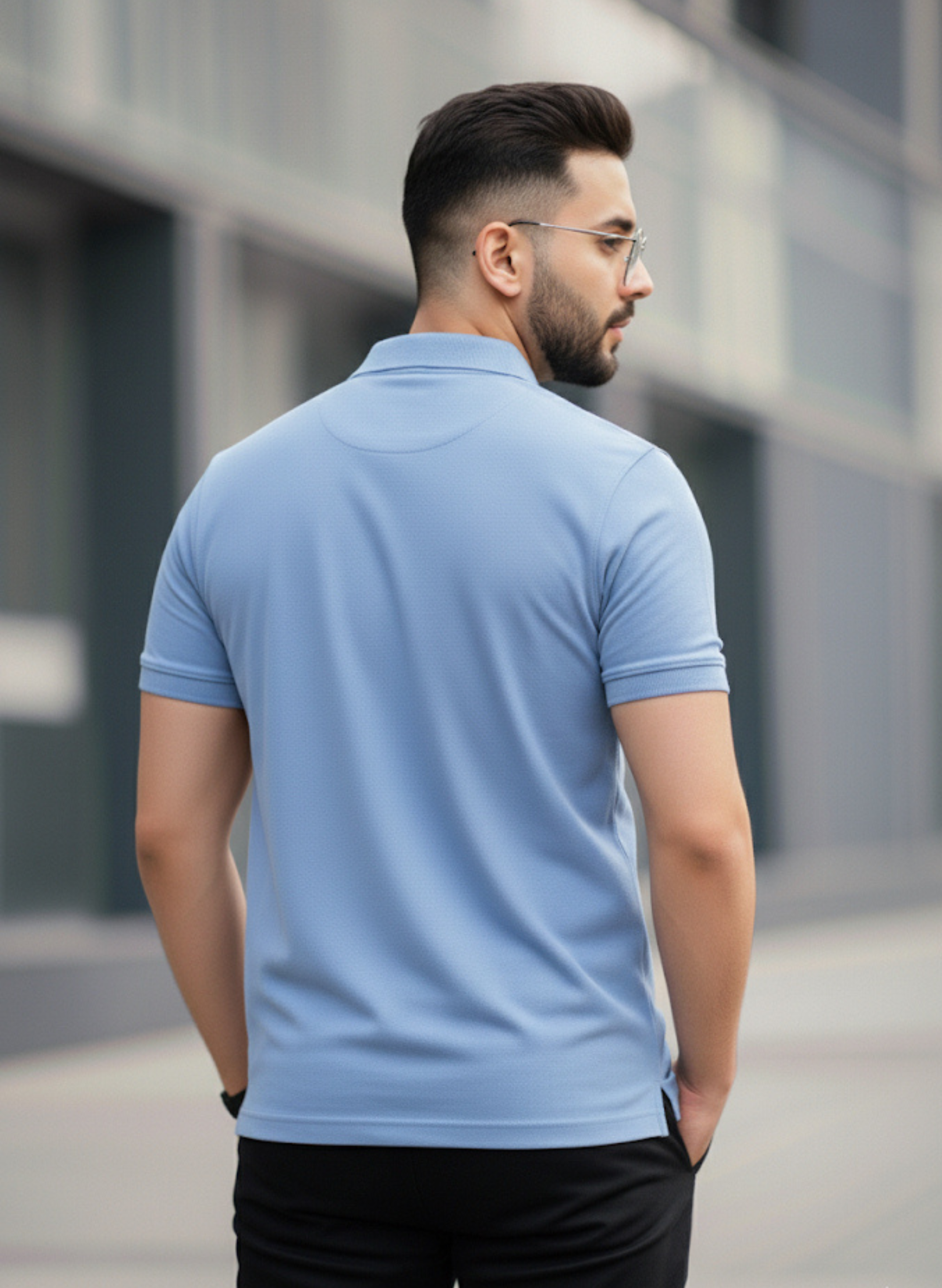 Sky Blue Polo T-shirt