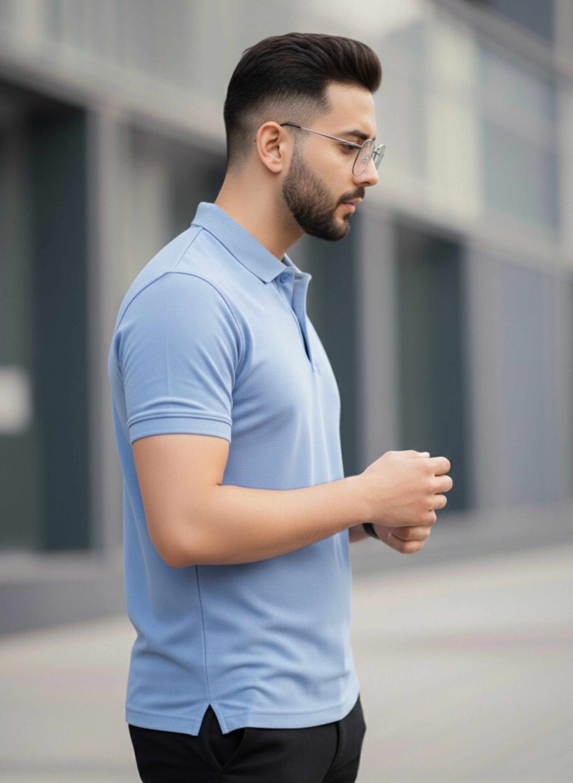 Sky Blue Polo T-shirt