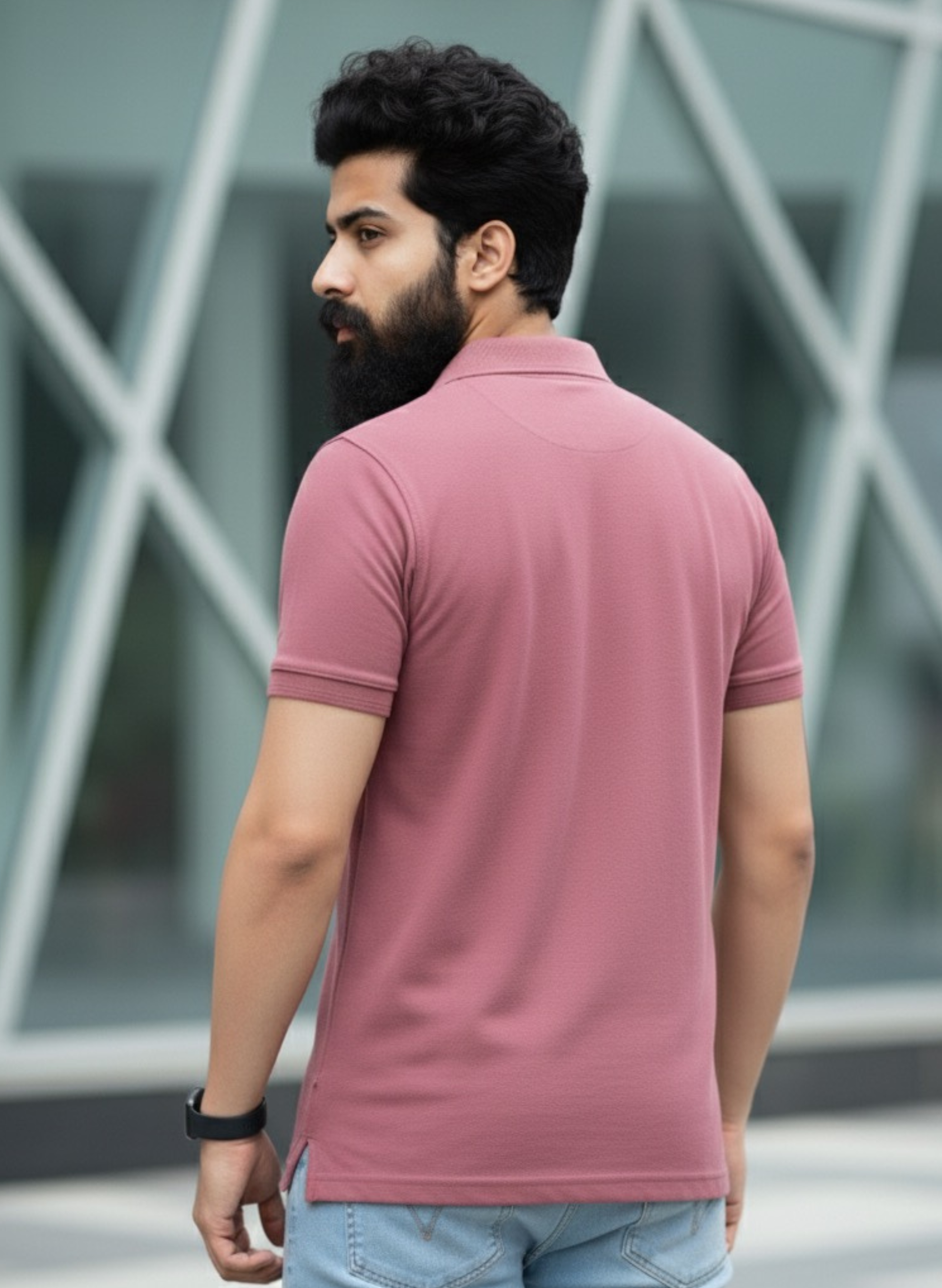 Berry Pink Polo T-shirt