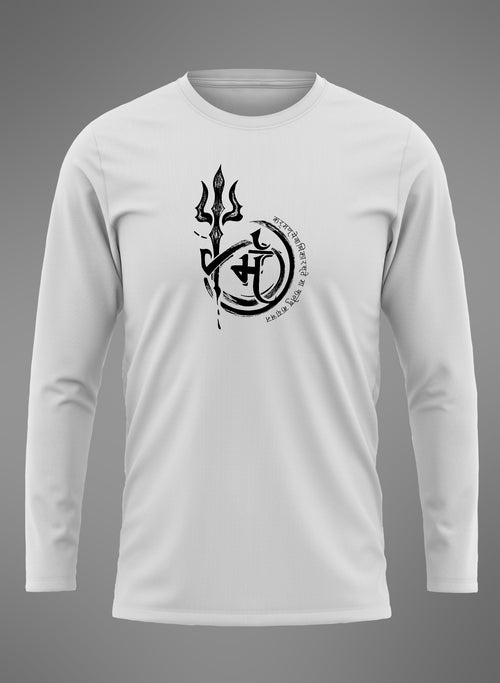 Karm Shlok White Full Sleeve T Shirt