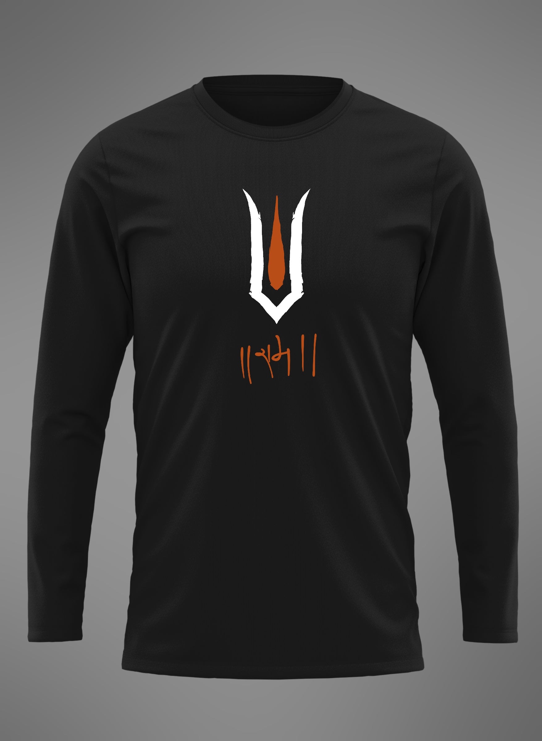 Shree Ram Black Full Sleeve T Shirt