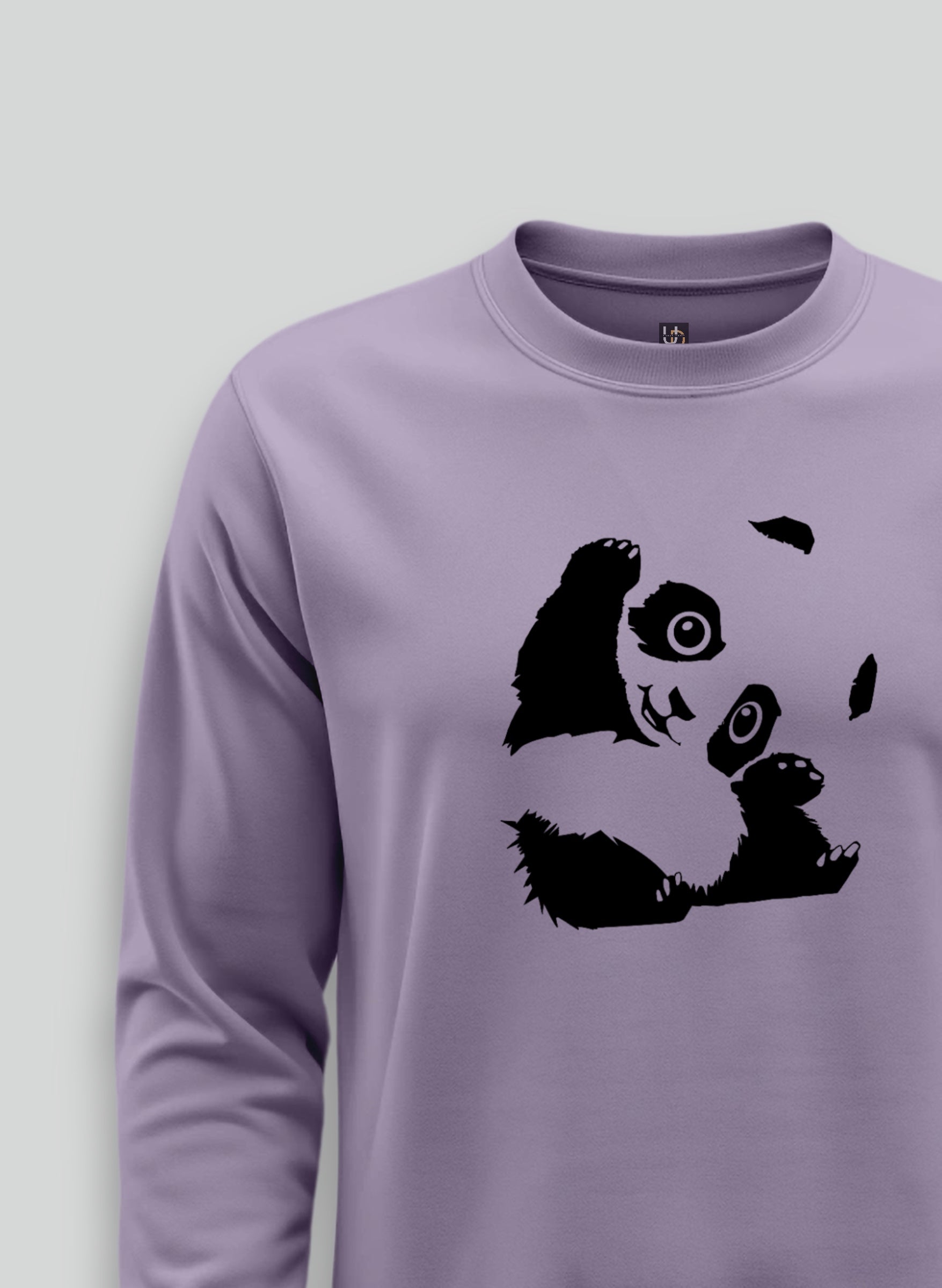 Cute Panda Lavender Sweatshirt