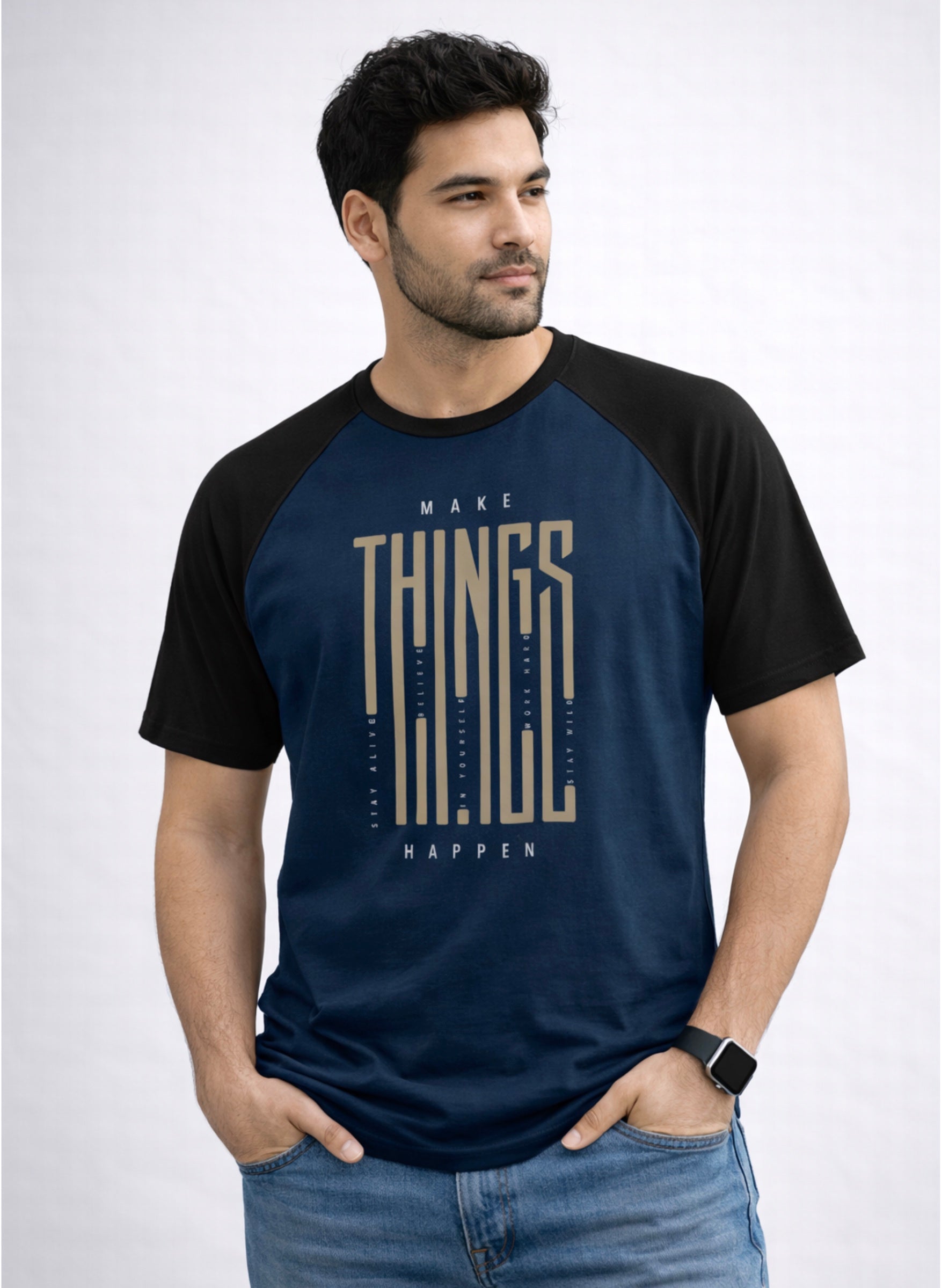 Make Things Happen Half Sleeve T-Shirt