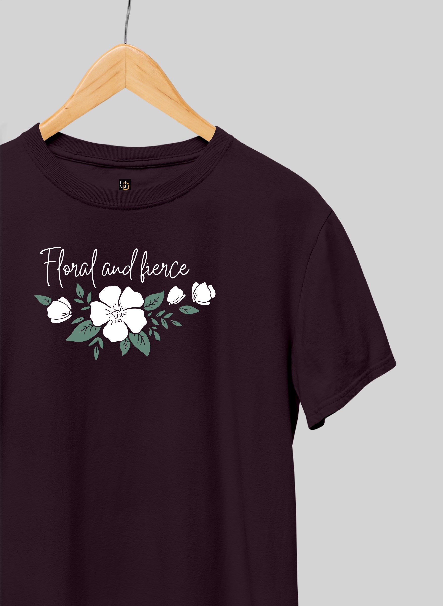 Floral & Fierce Half Sleeve T-Shirt