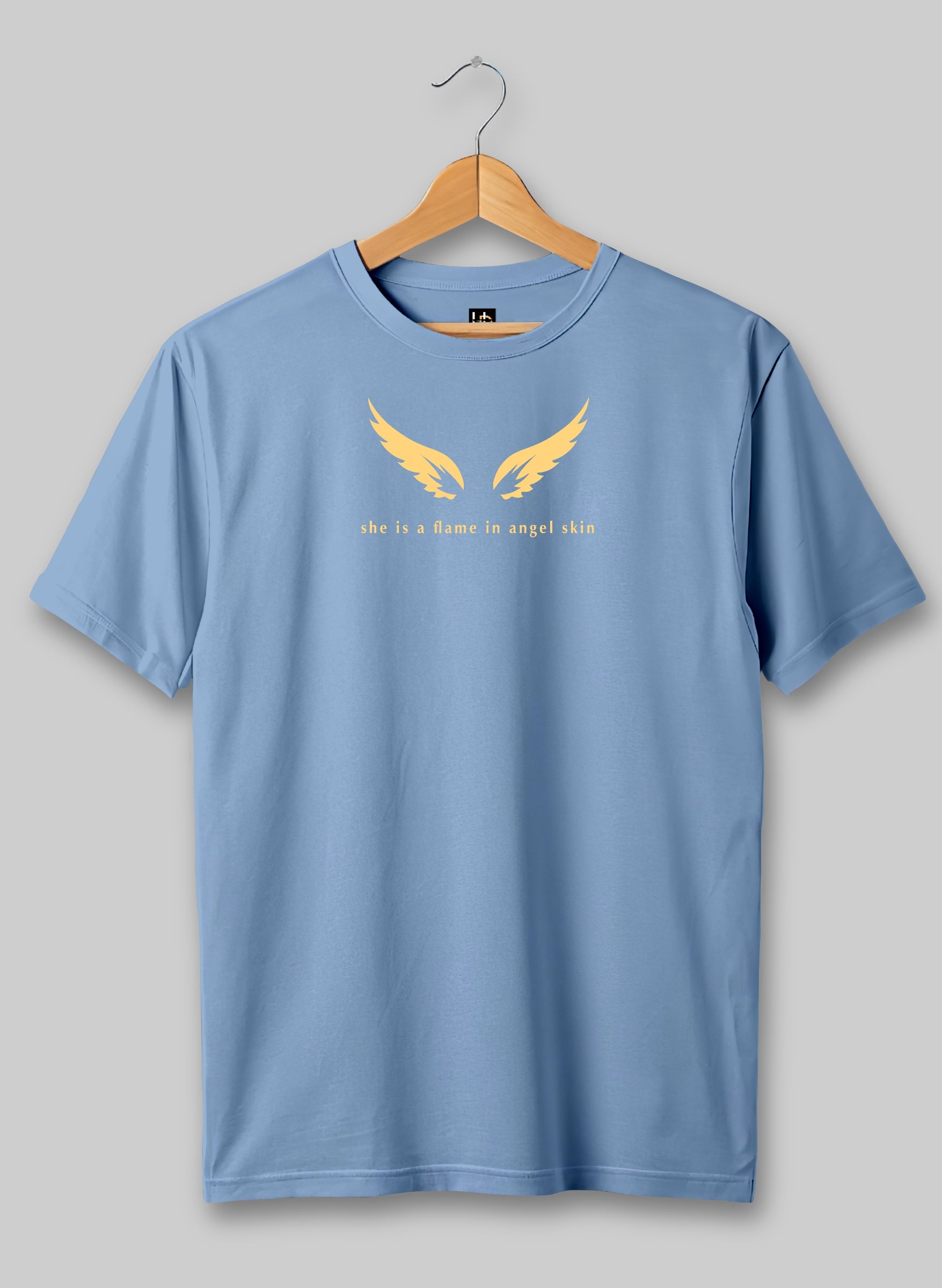 Flame in Angel Skin Half Sleeve T-Shirt