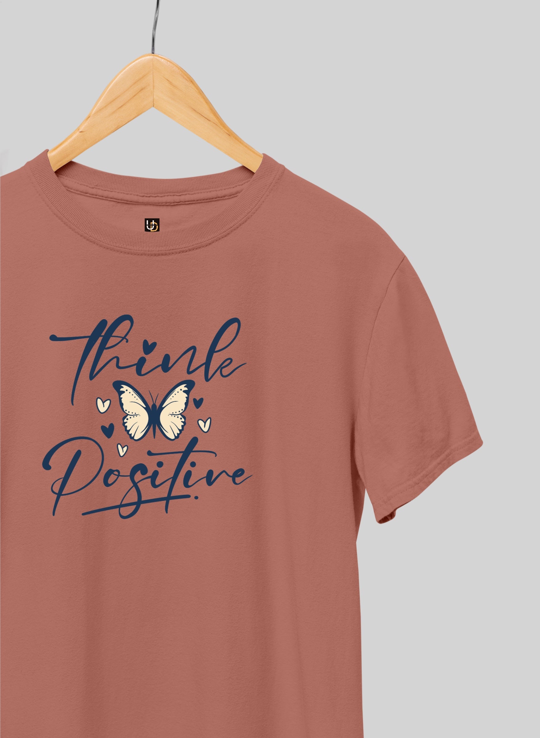 Think Positive Half Sleeve T-Shirt