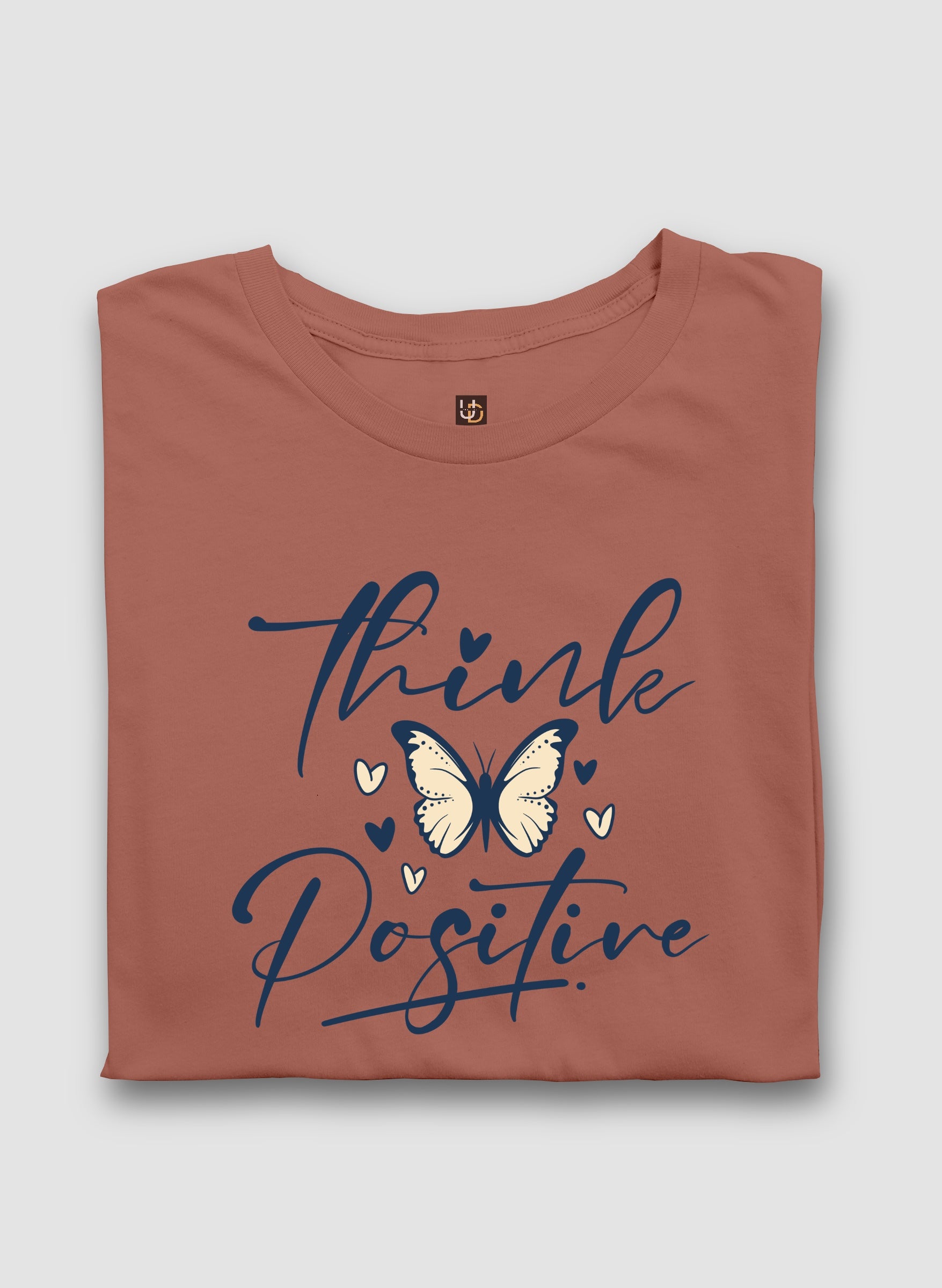 Think Positive Half Sleeve T-Shirt