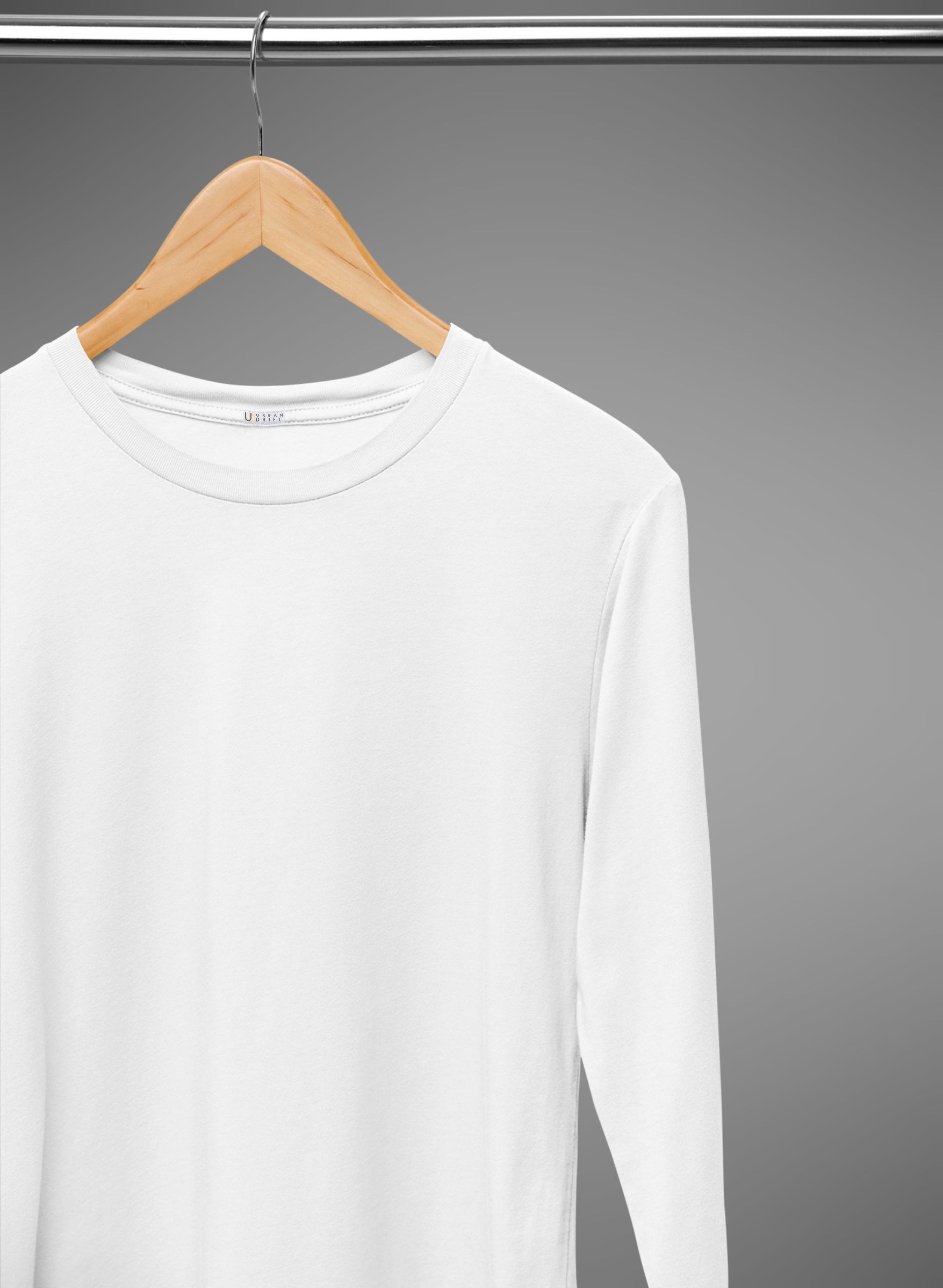 White Full Sleeve T Shirt