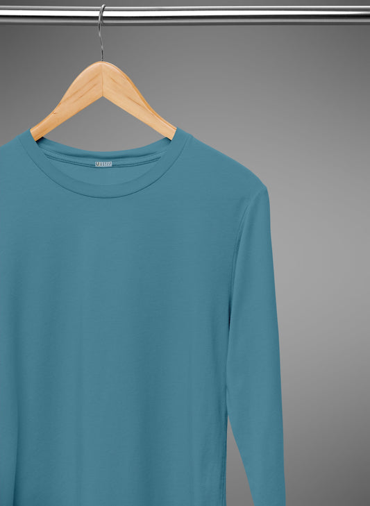 Aqua Blue Full Sleeve T Shirt