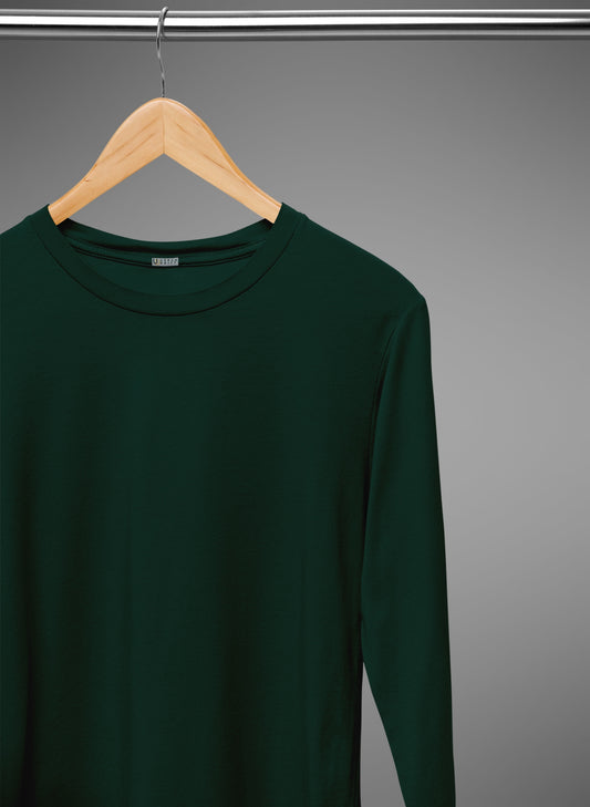 Bottle Green Full Sleeve T Shirt