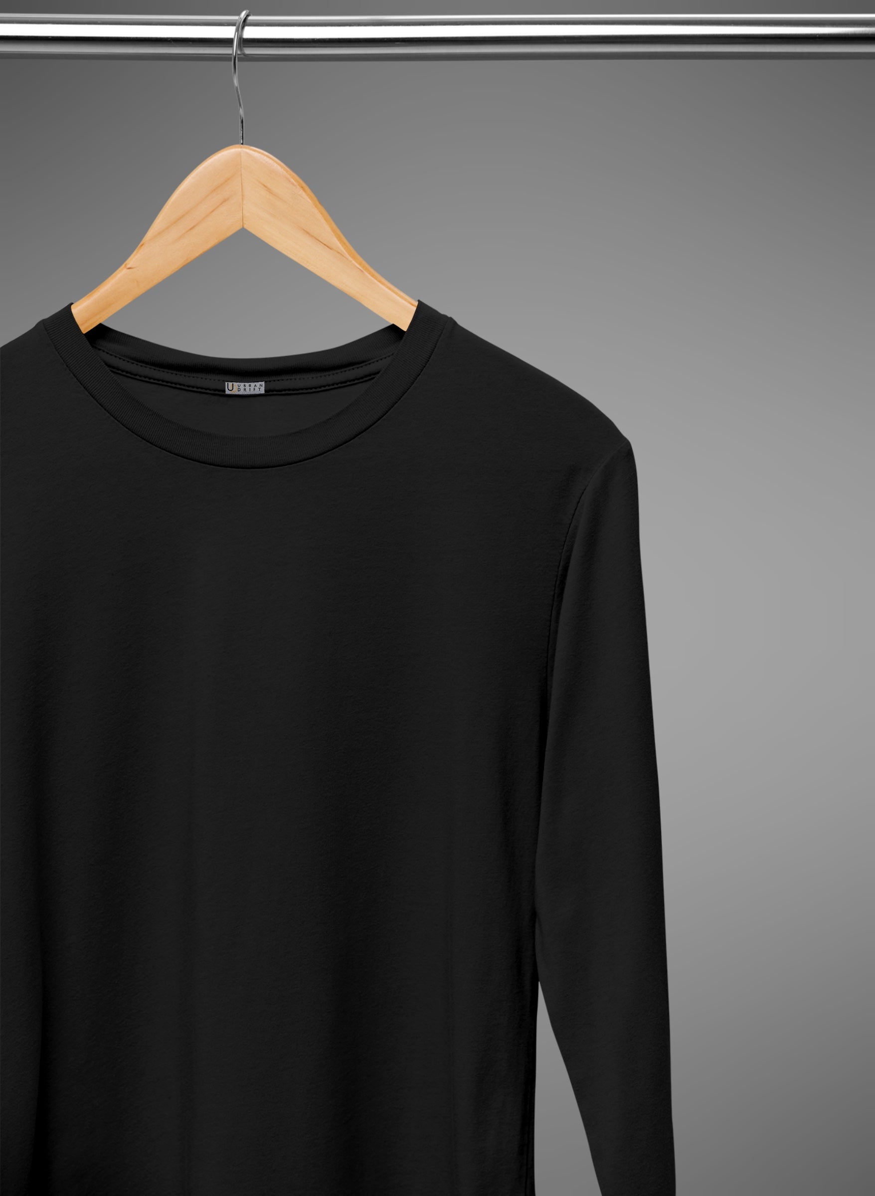 Black Full Sleeve T Shirt