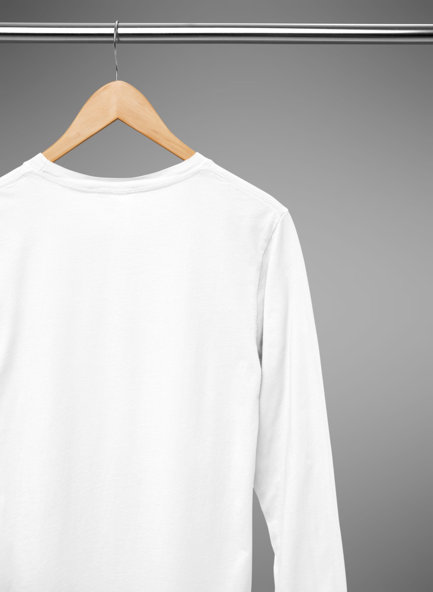 White Full Sleeve T Shirt