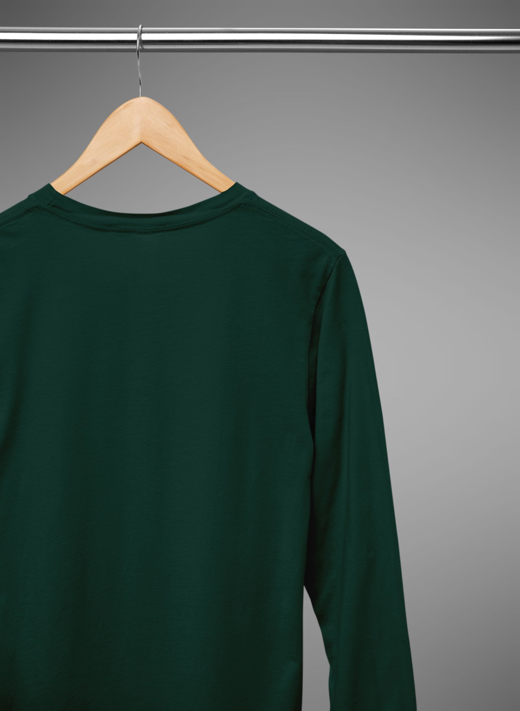 Bottle Green Full Sleeve T Shirt