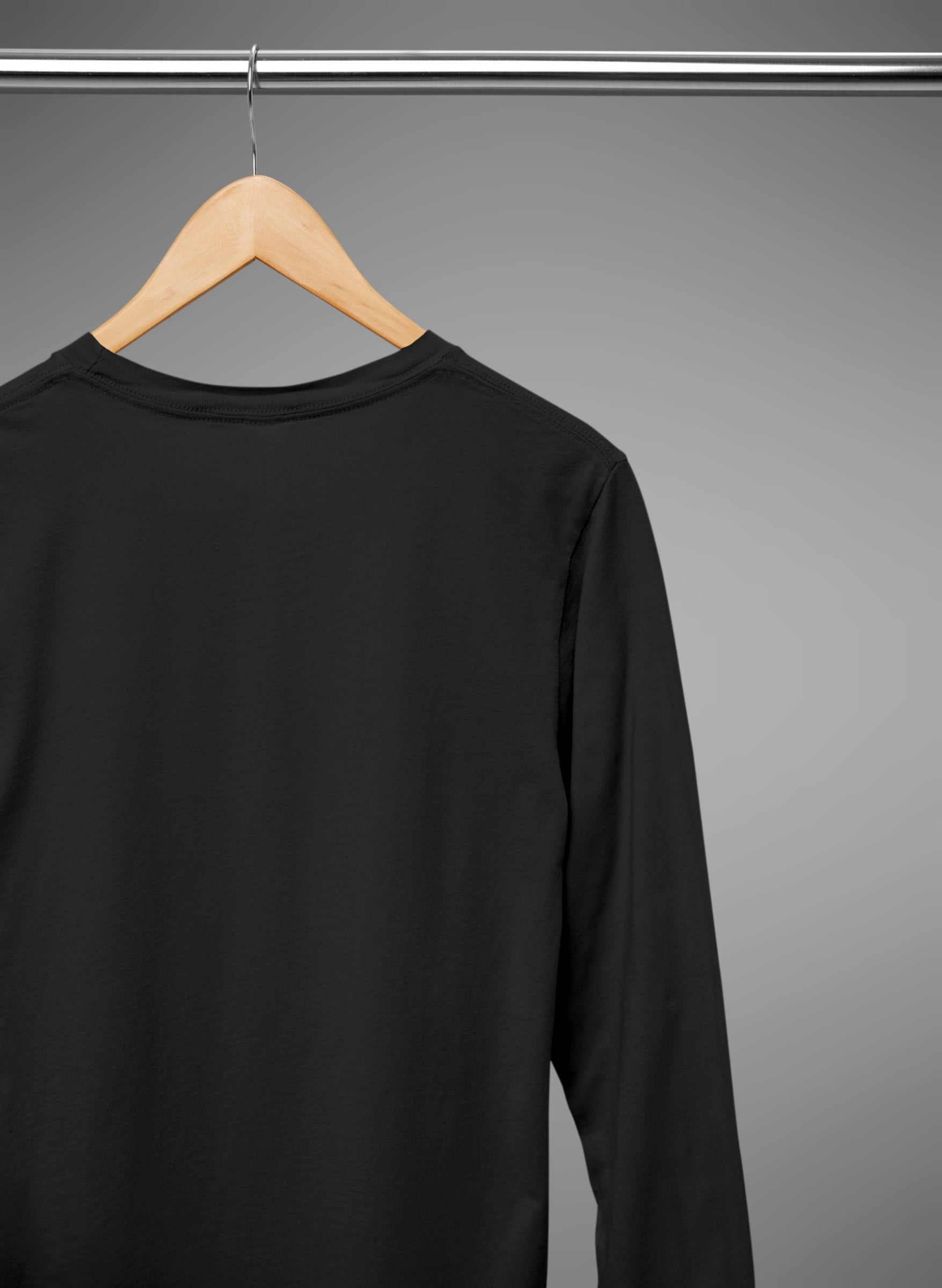 Black Full Sleeve T Shirt