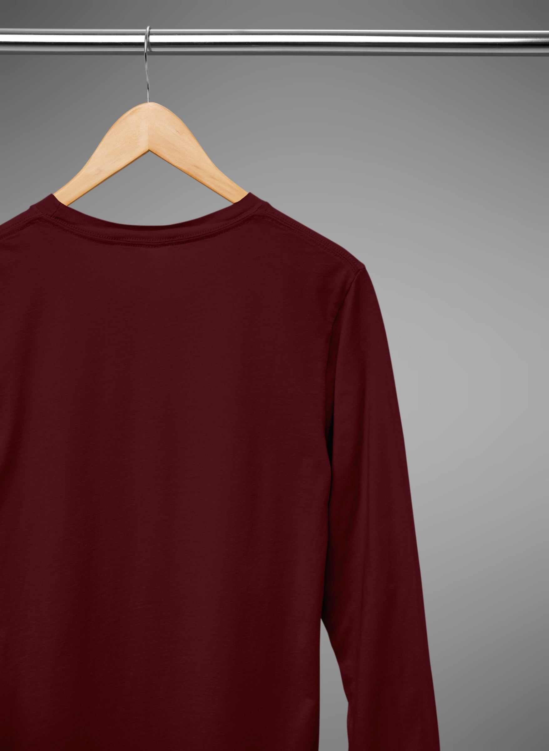 Maroon Full Sleeve T Shirt