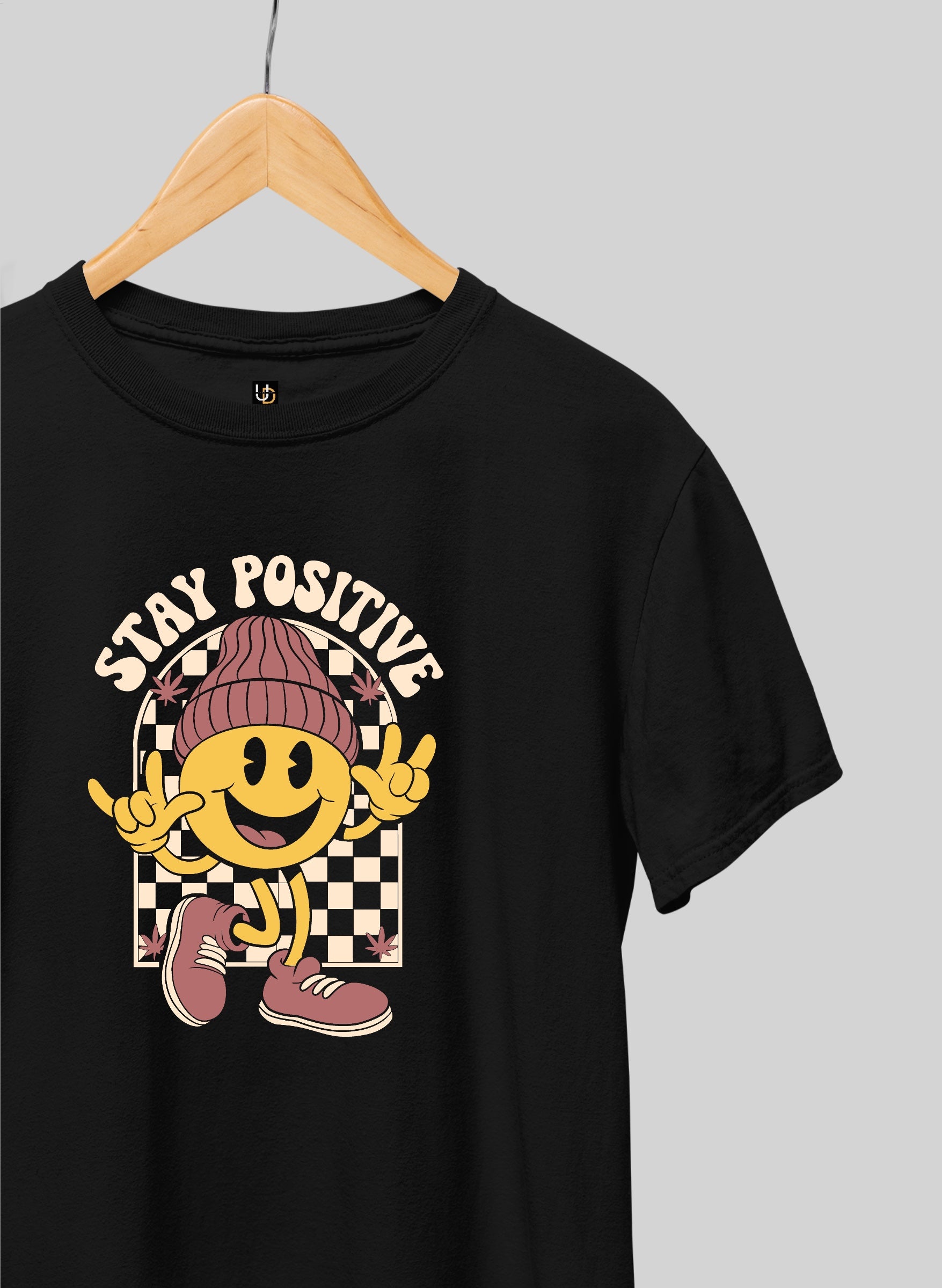 Stay Positive Half Sleeve T-Shirt
