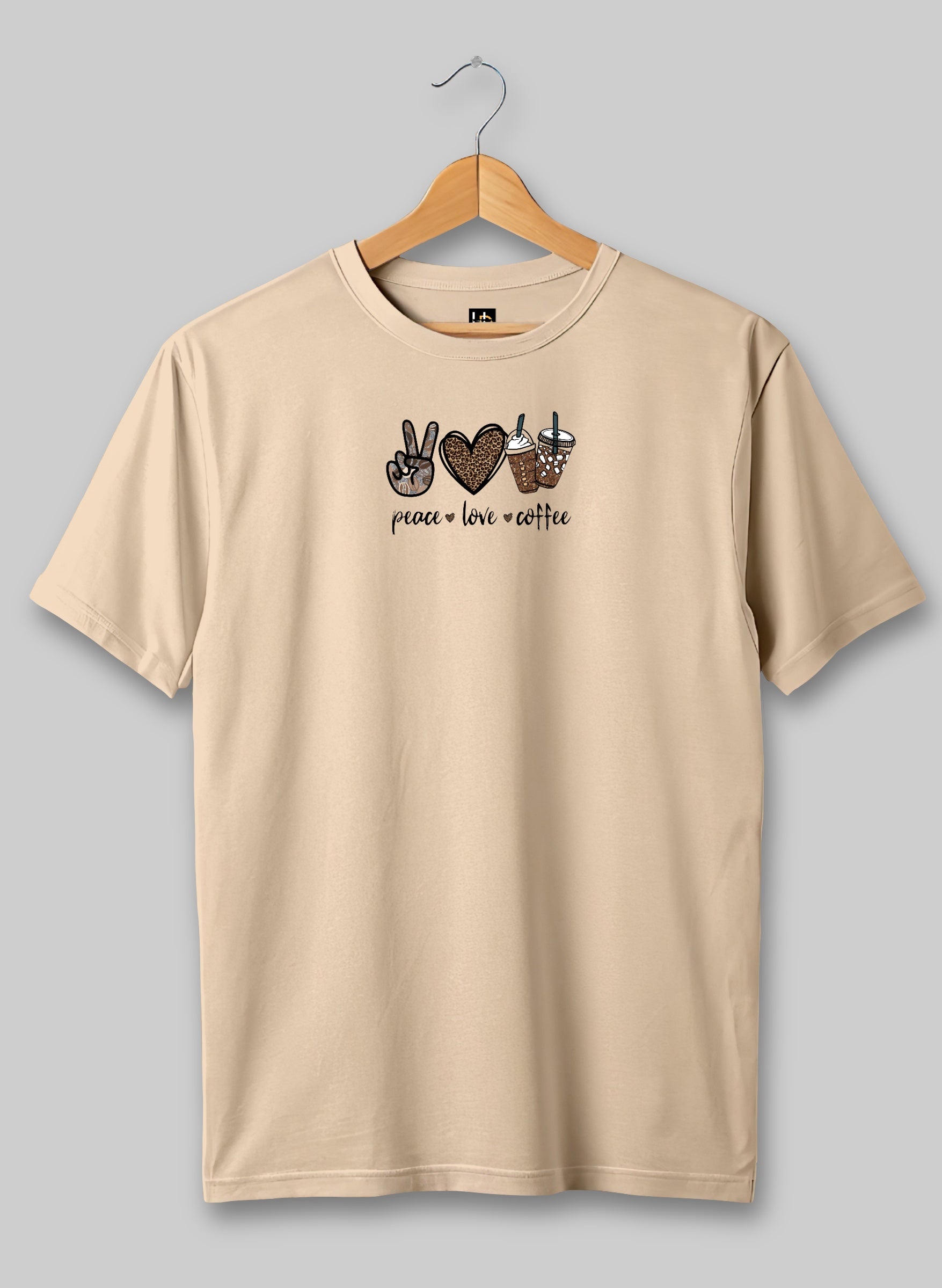 Peace Love Coffee Half Sleeve T-Shirt