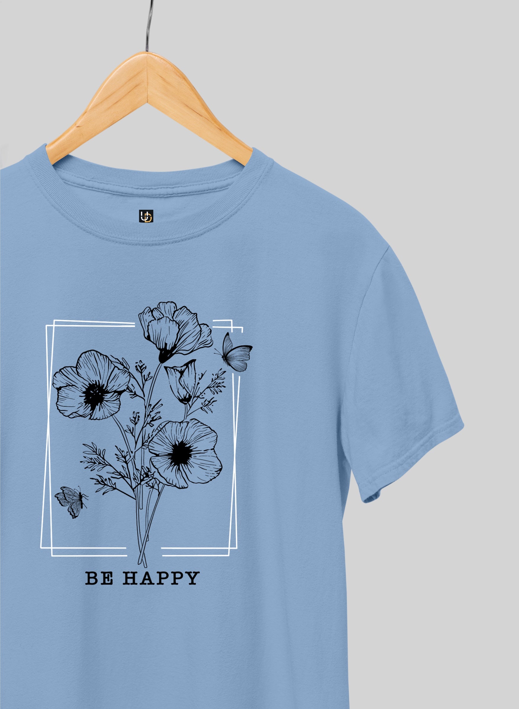 Be Happy Half Sleeve T-Shirt