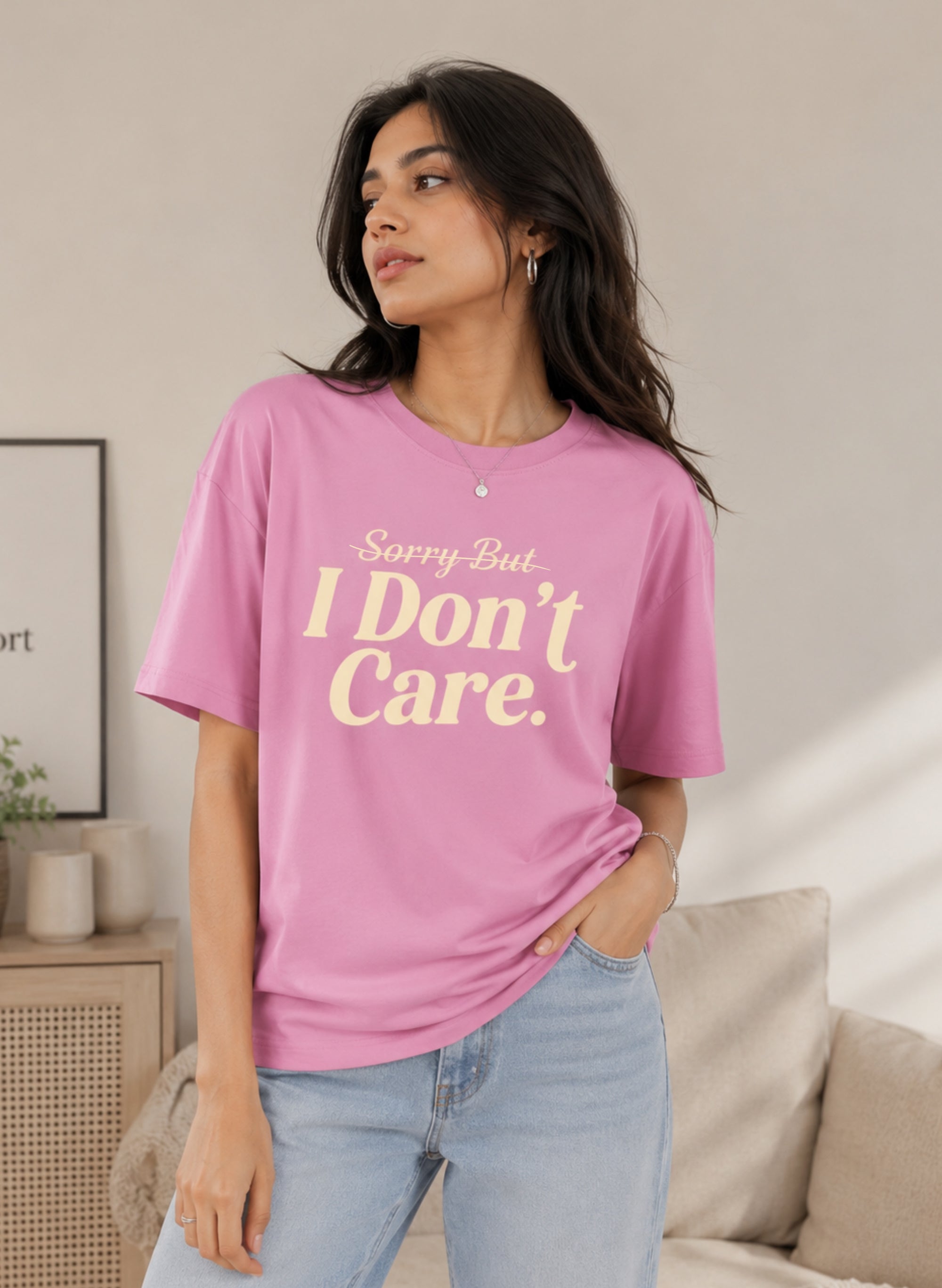 I Don't Care Oversized T-shirt
