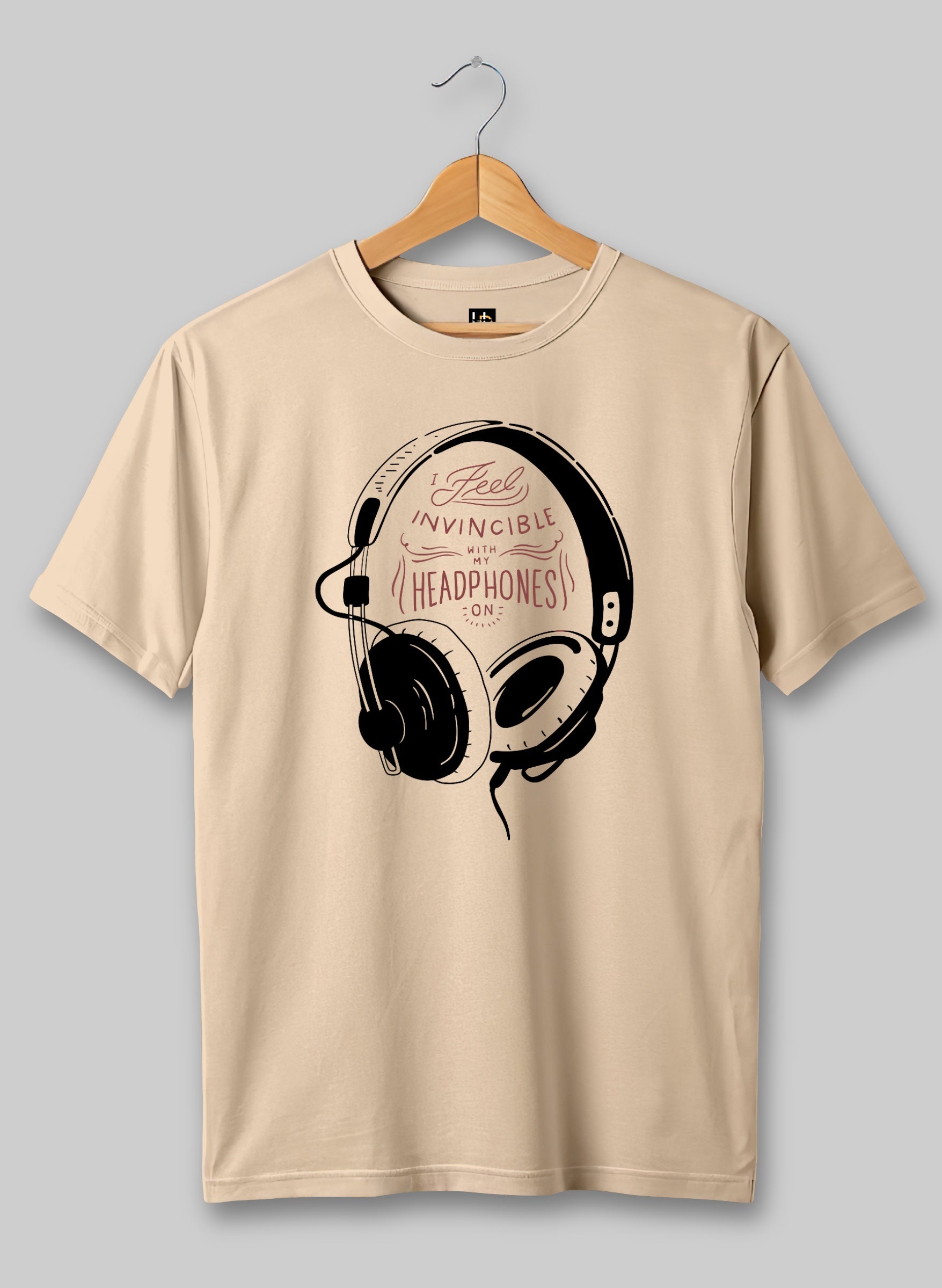 Invincible With My Headphones Half Sleeve T-Shirt