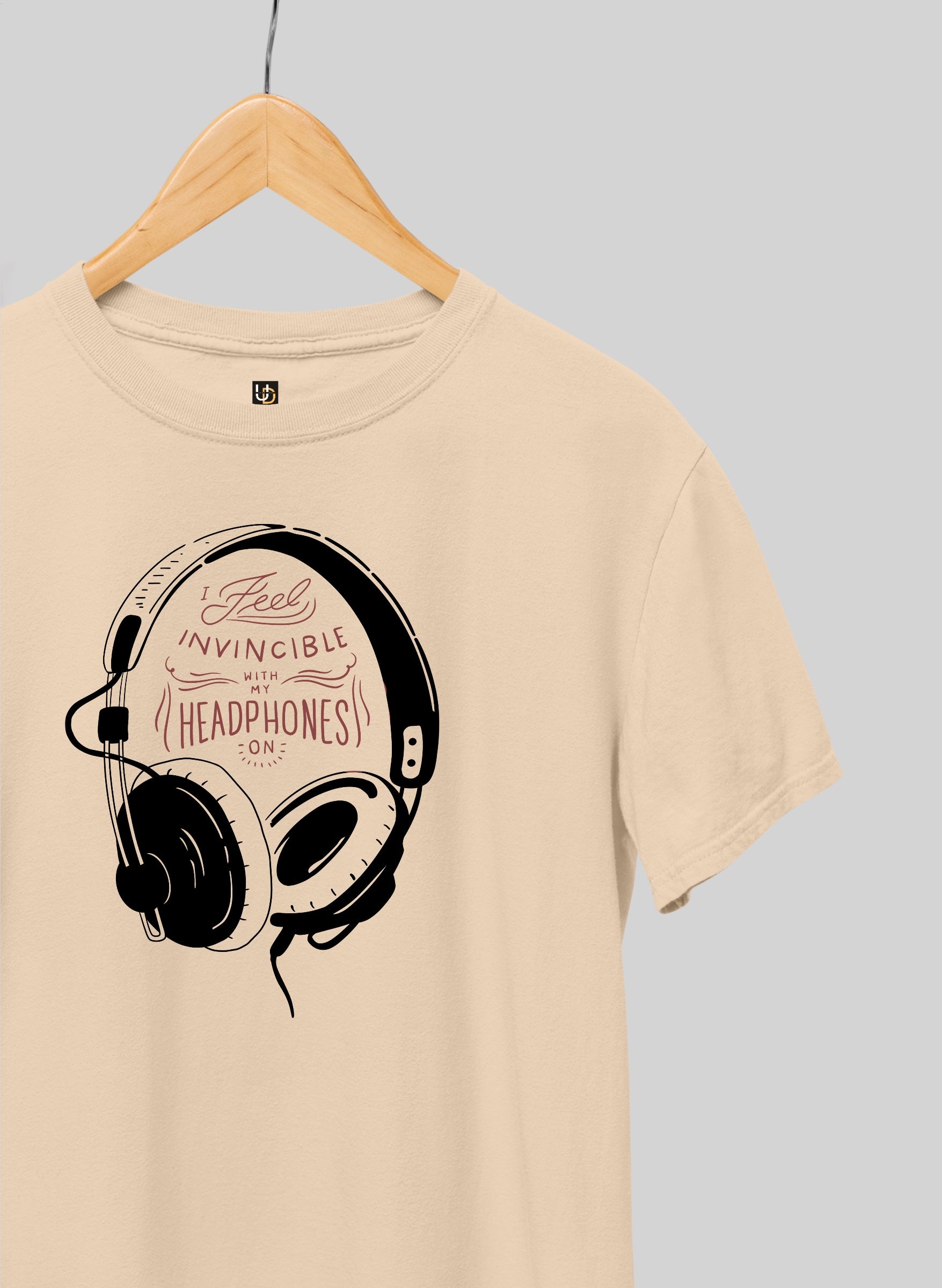 Invincible With My Headphones Half Sleeve T-Shirt