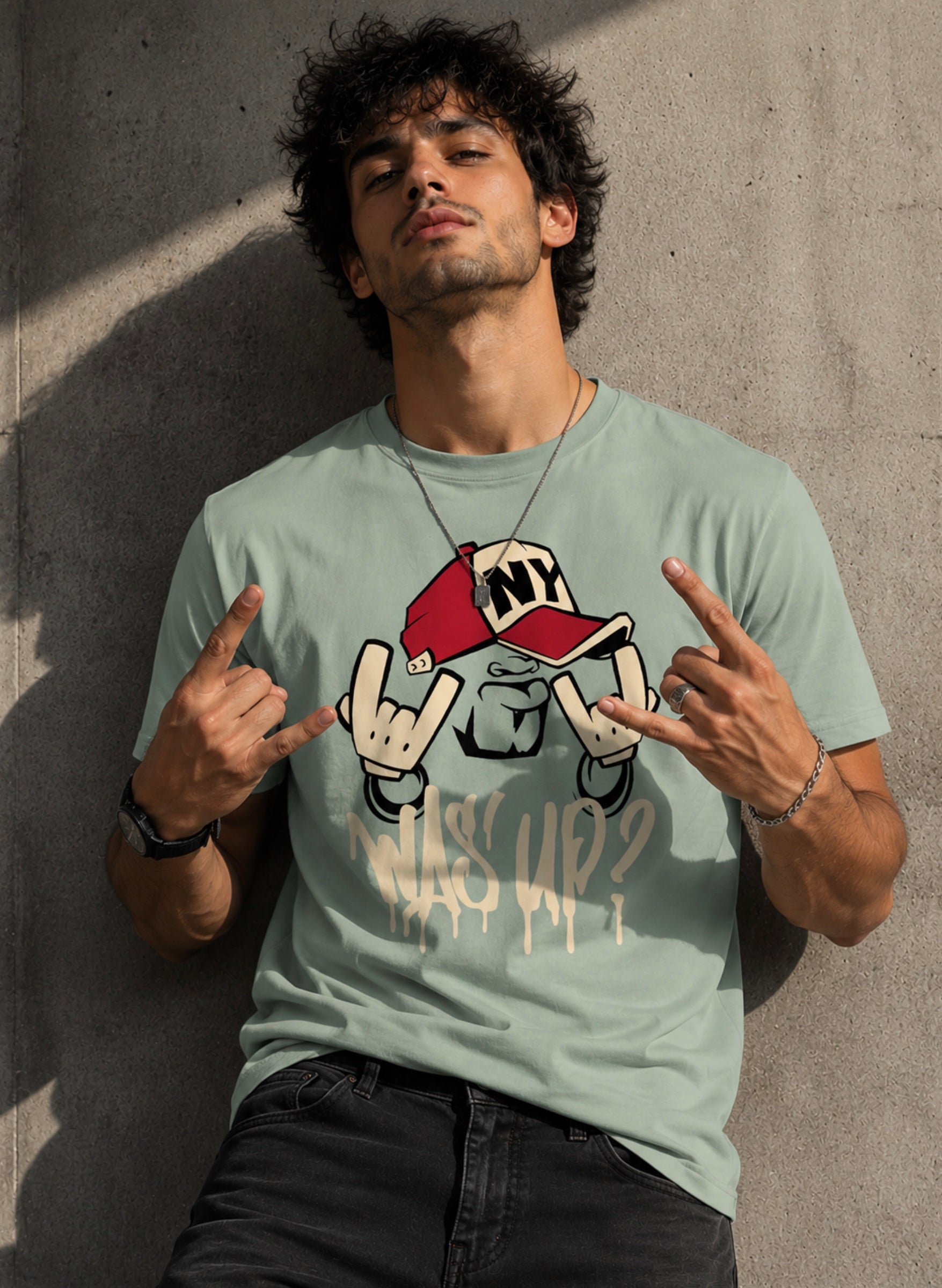 WAS'UP? Half Sleeve T-Shirt