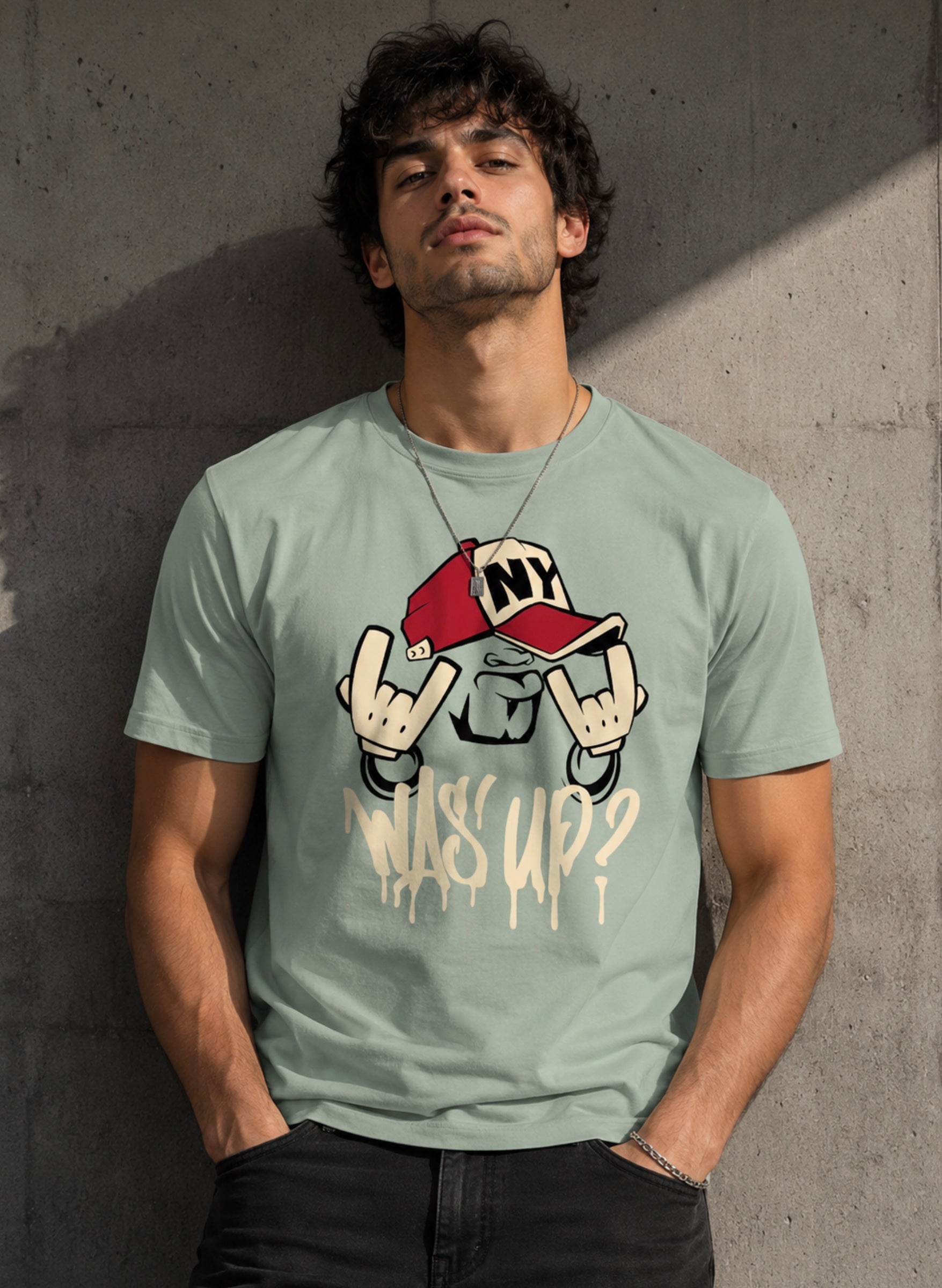 WAS'UP? Half Sleeve T-Shirt
