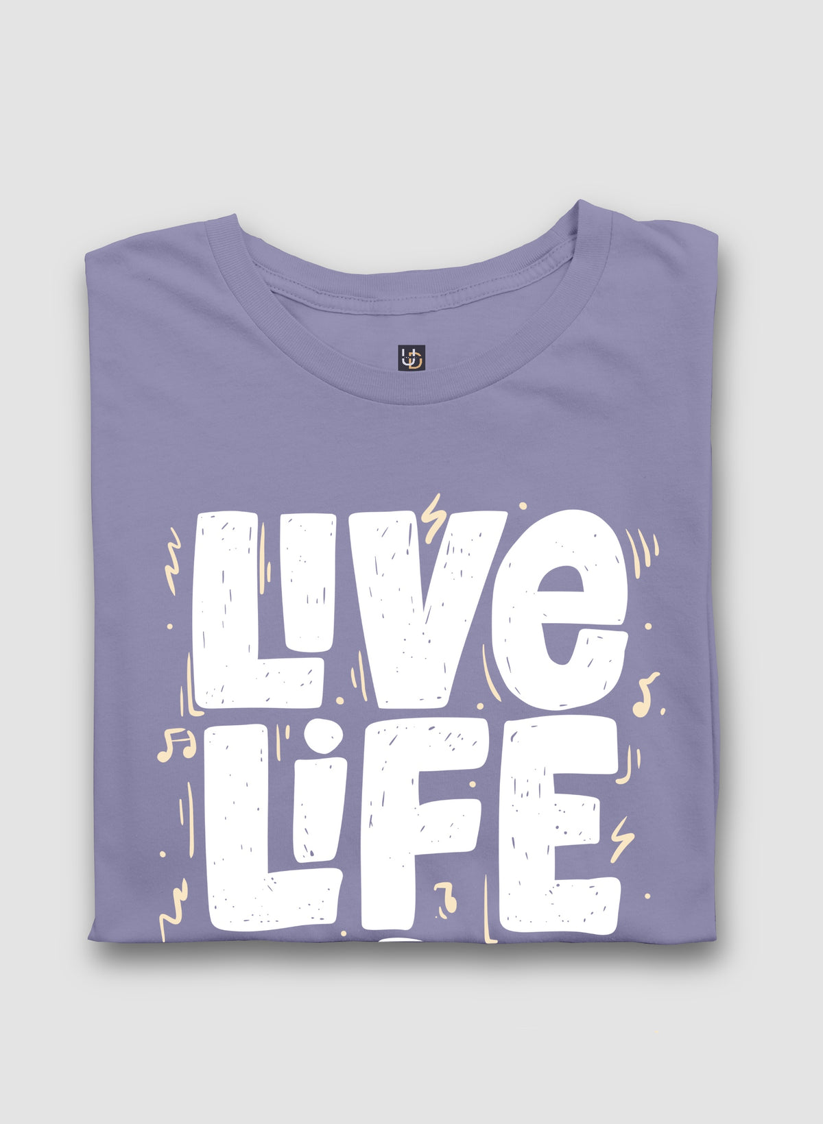 LIVE LIFE LOUD Half Sleeve T-Shirt