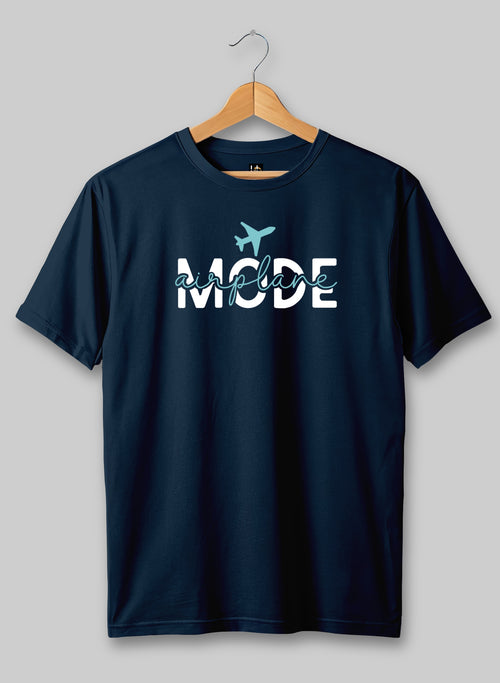 Airplane Mode Half Sleeve T-Shirt