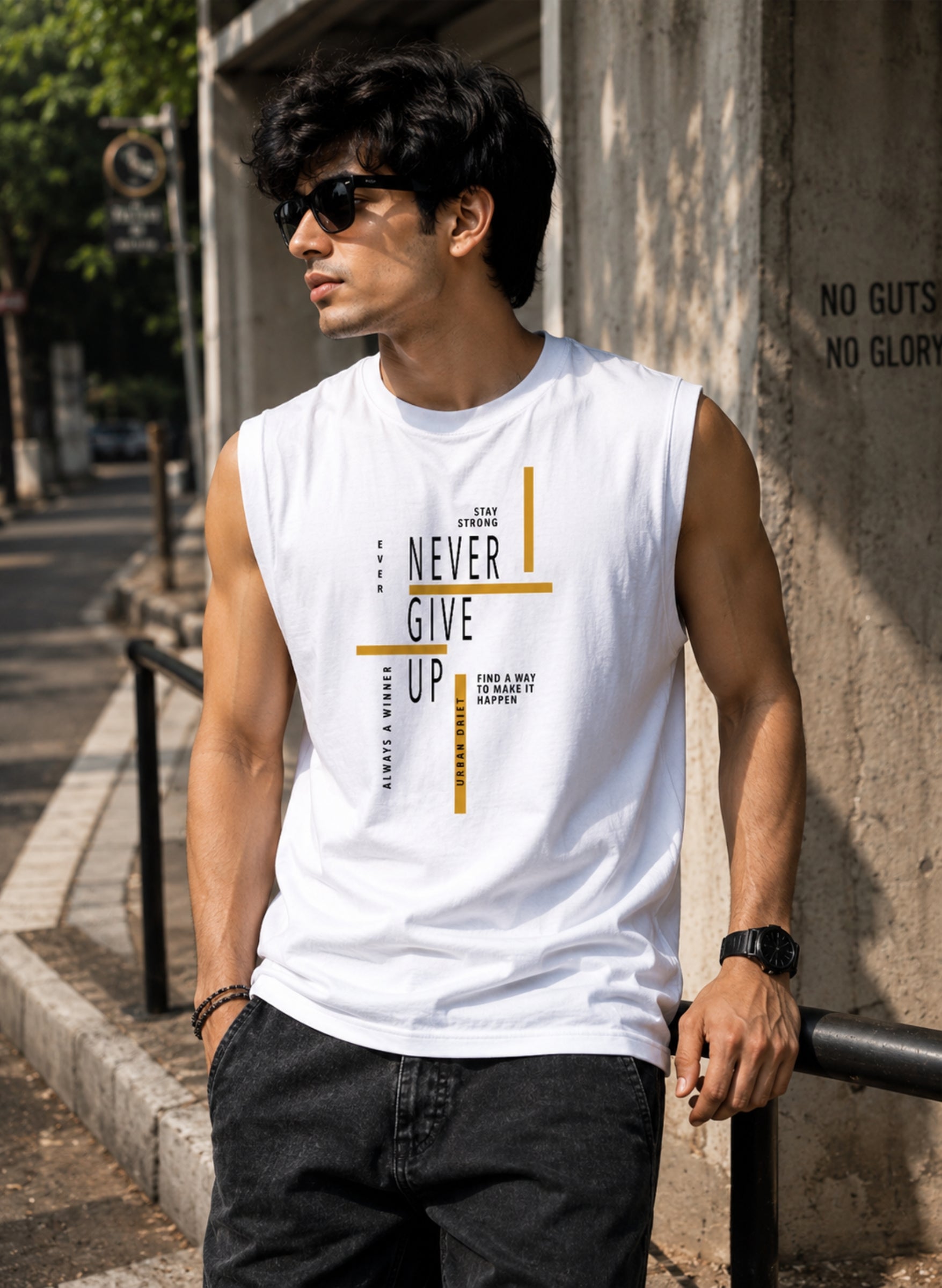 Never Give up Men’s Vest