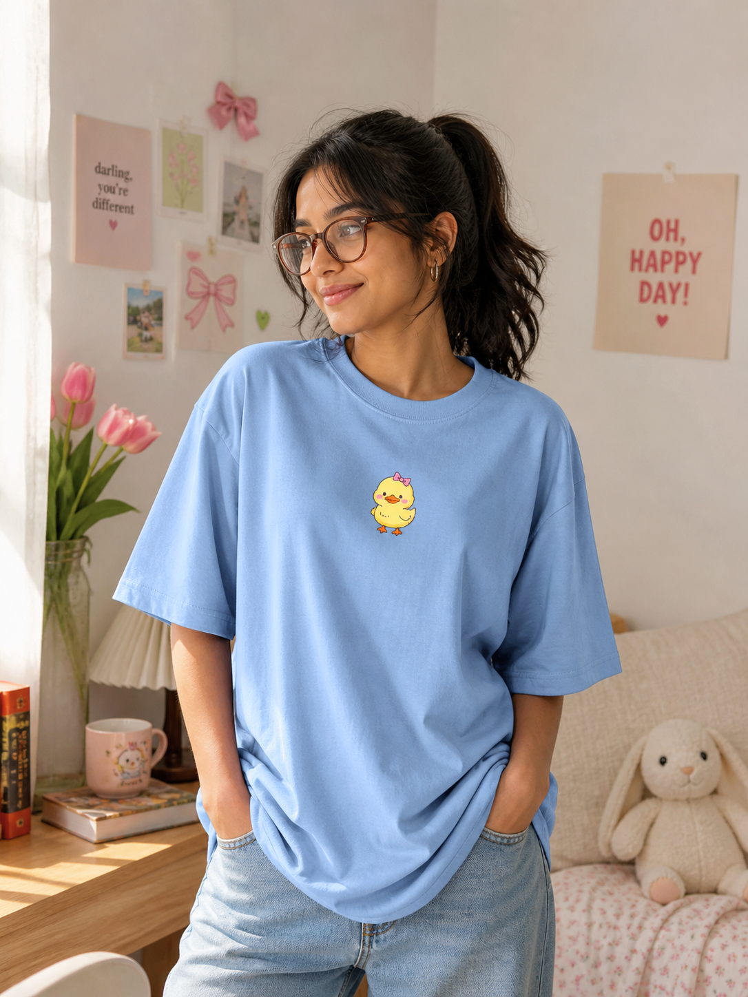 Cute Baby Duck Oversized T-shirt