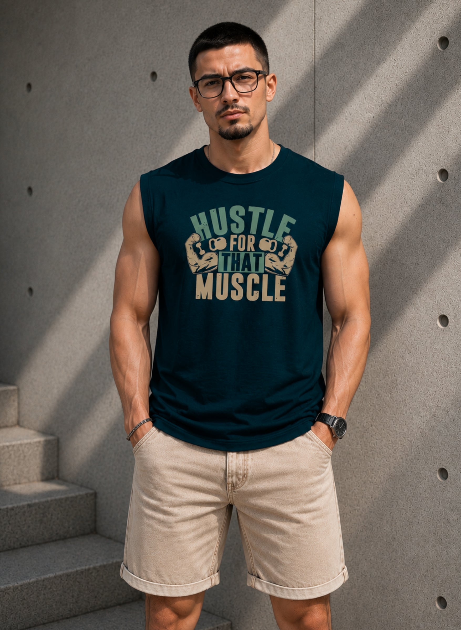 Hustle For Muscle Men’s Vest