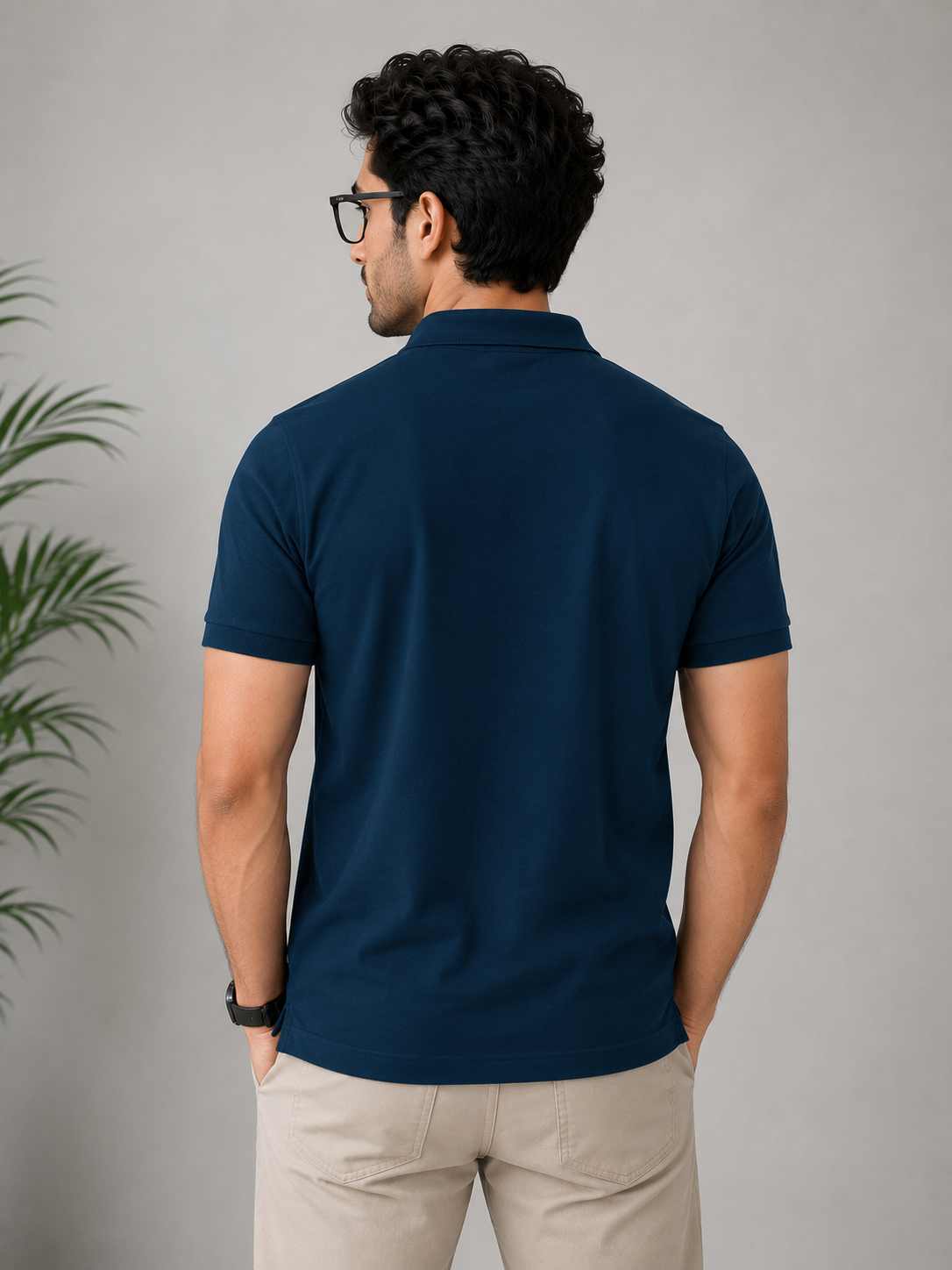 Teal Blue Polo T-shirt