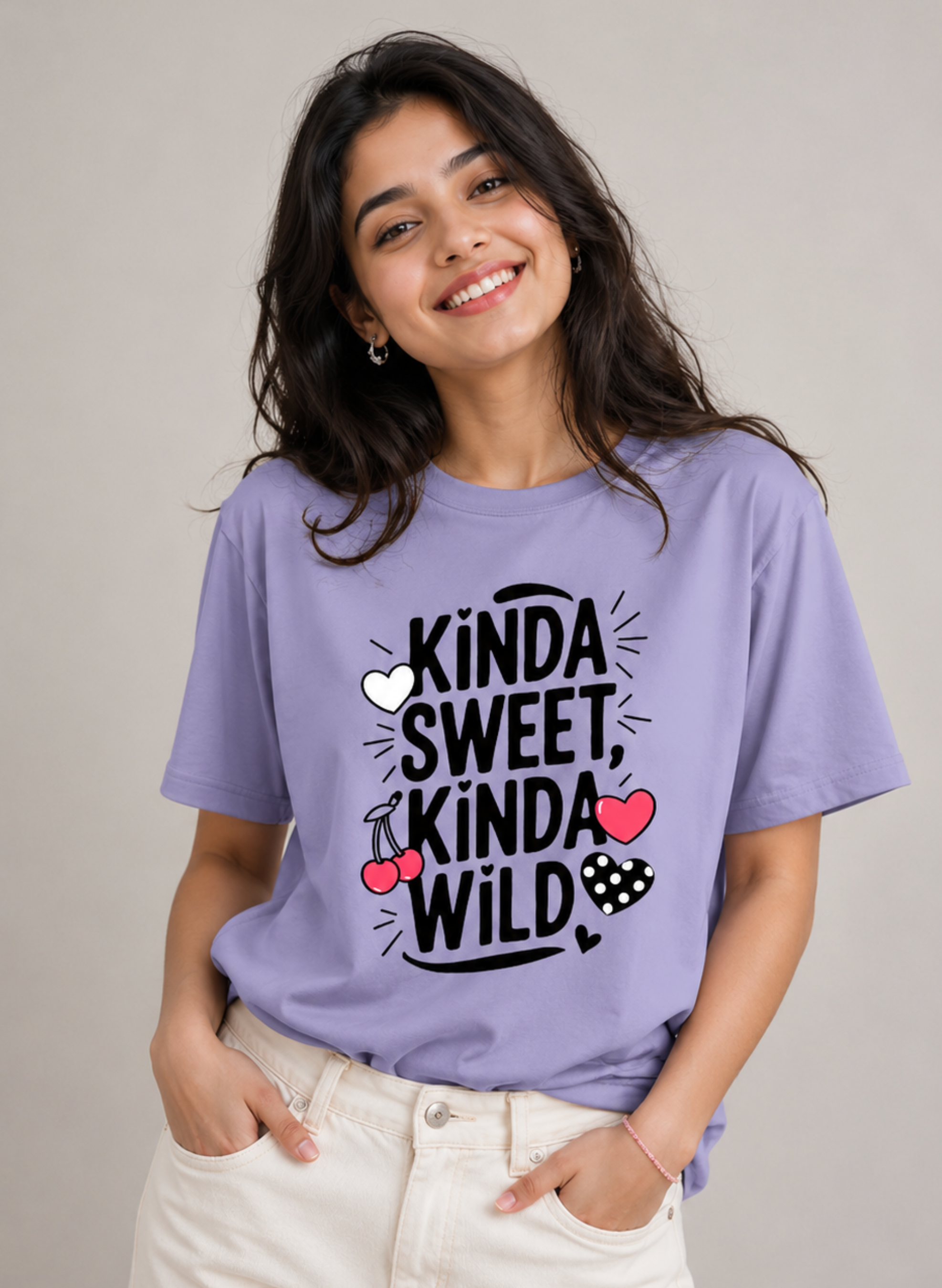 Kinda Sweet Half Sleeve T-Shirt