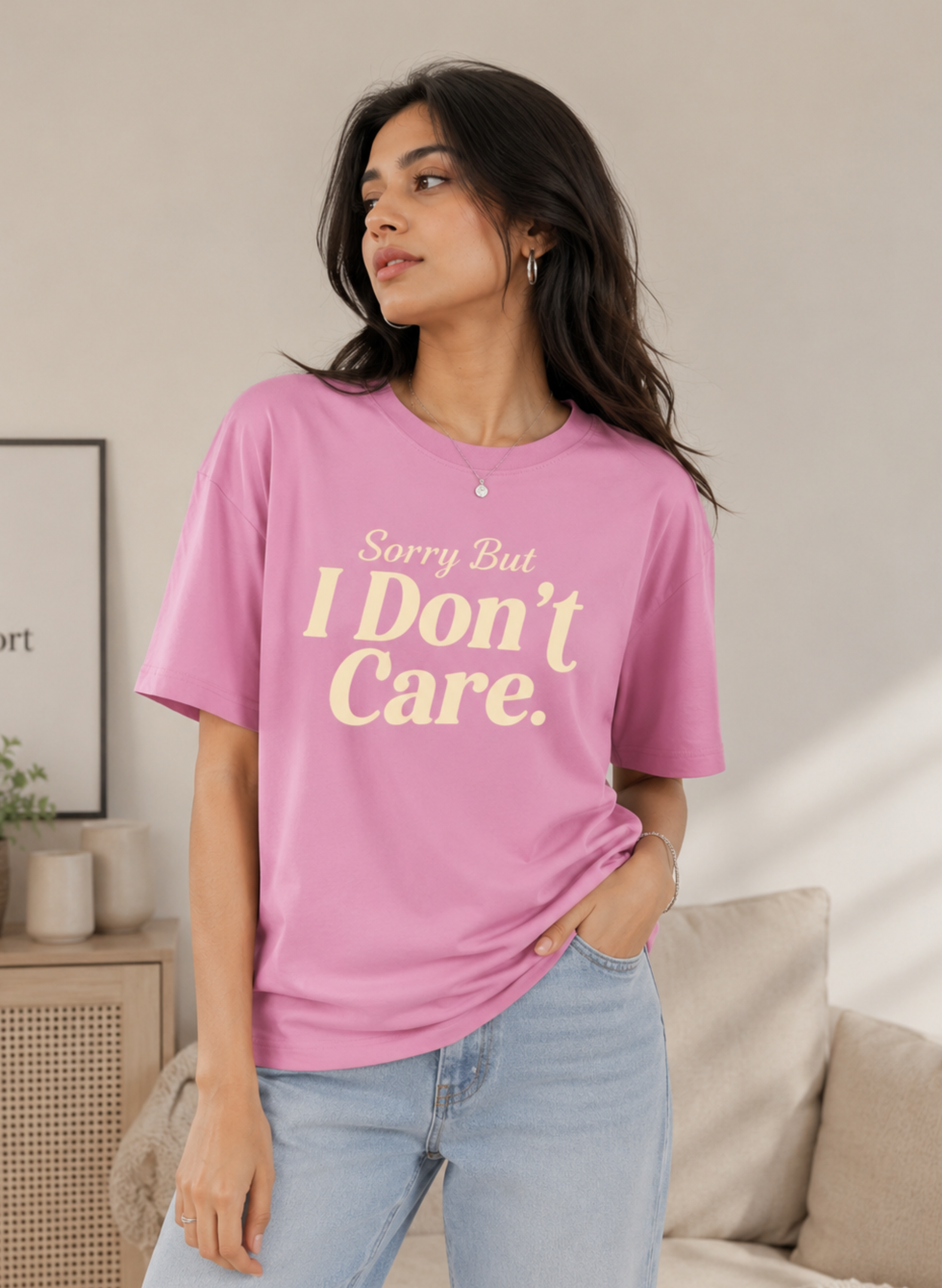 I Don't Care Oversized T-shirt