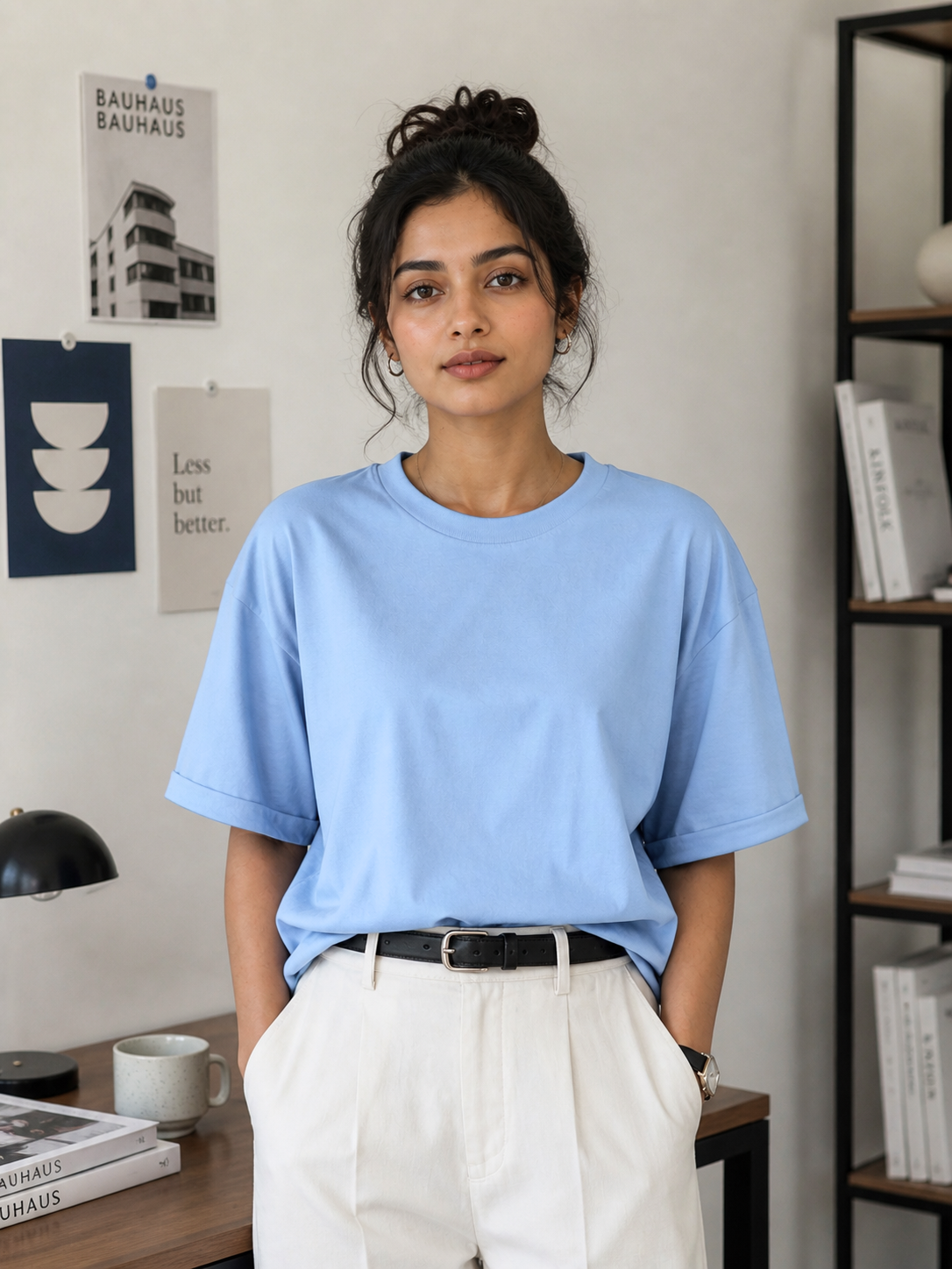 Sky Blue Oversized T-shirt